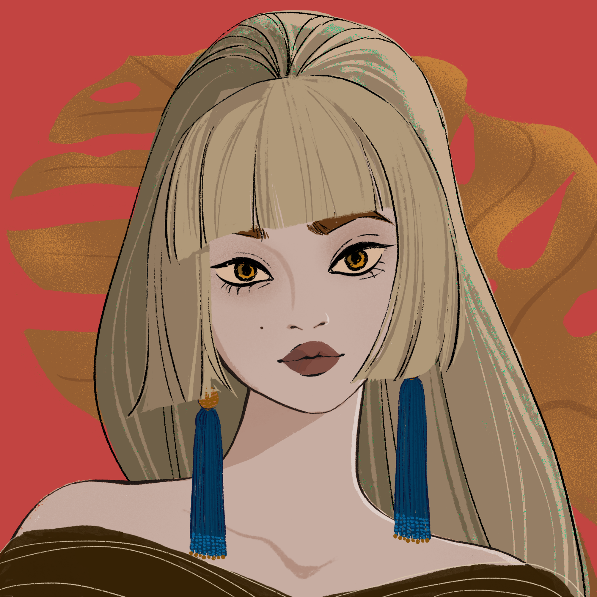 a portrait of Satin the irresistible