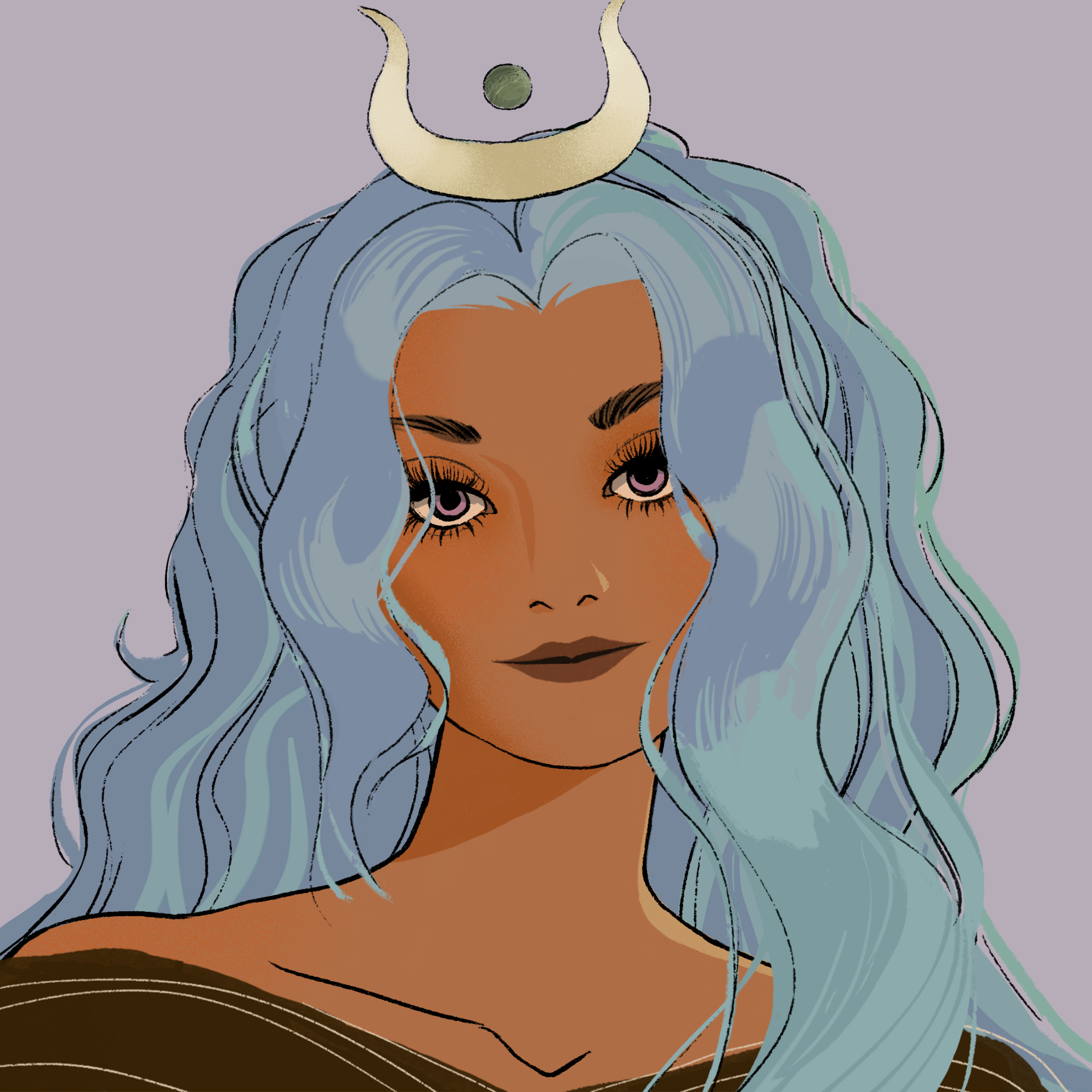 a portrait of Garnet the fashionable