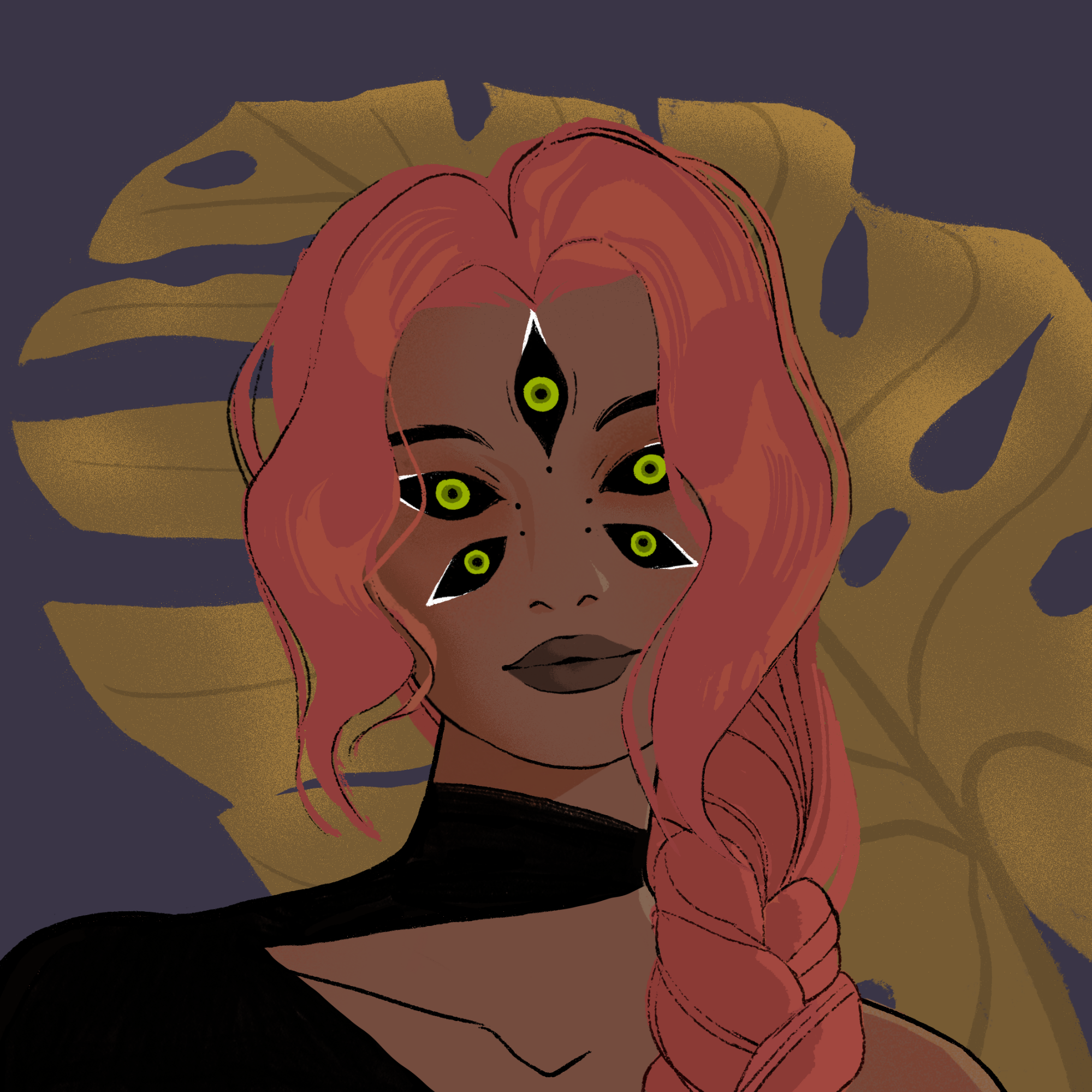 a portrait of Wildfire the blasphemous