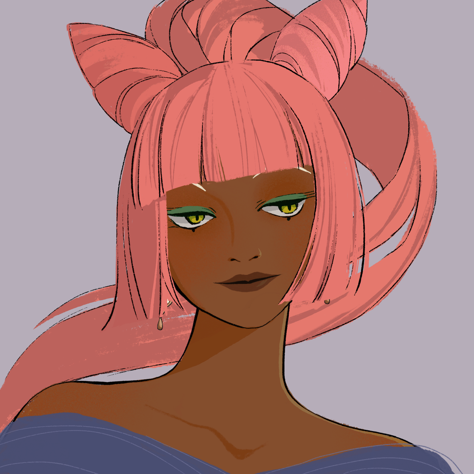 a portrait of Daisy the clement