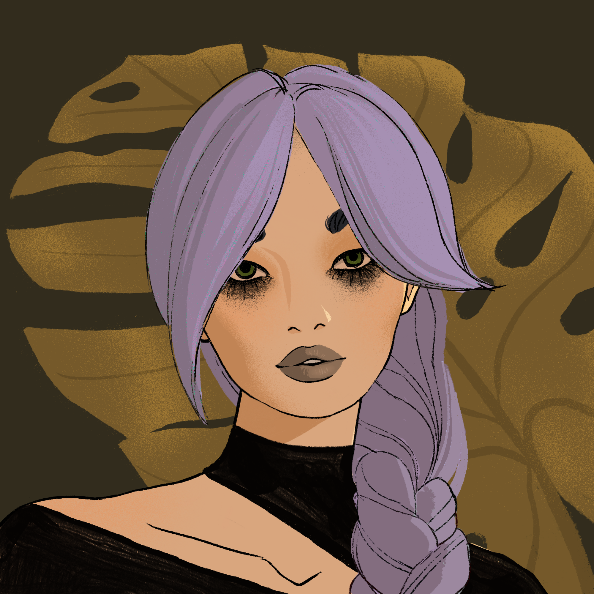 a portrait of Cobalt the nonchalant