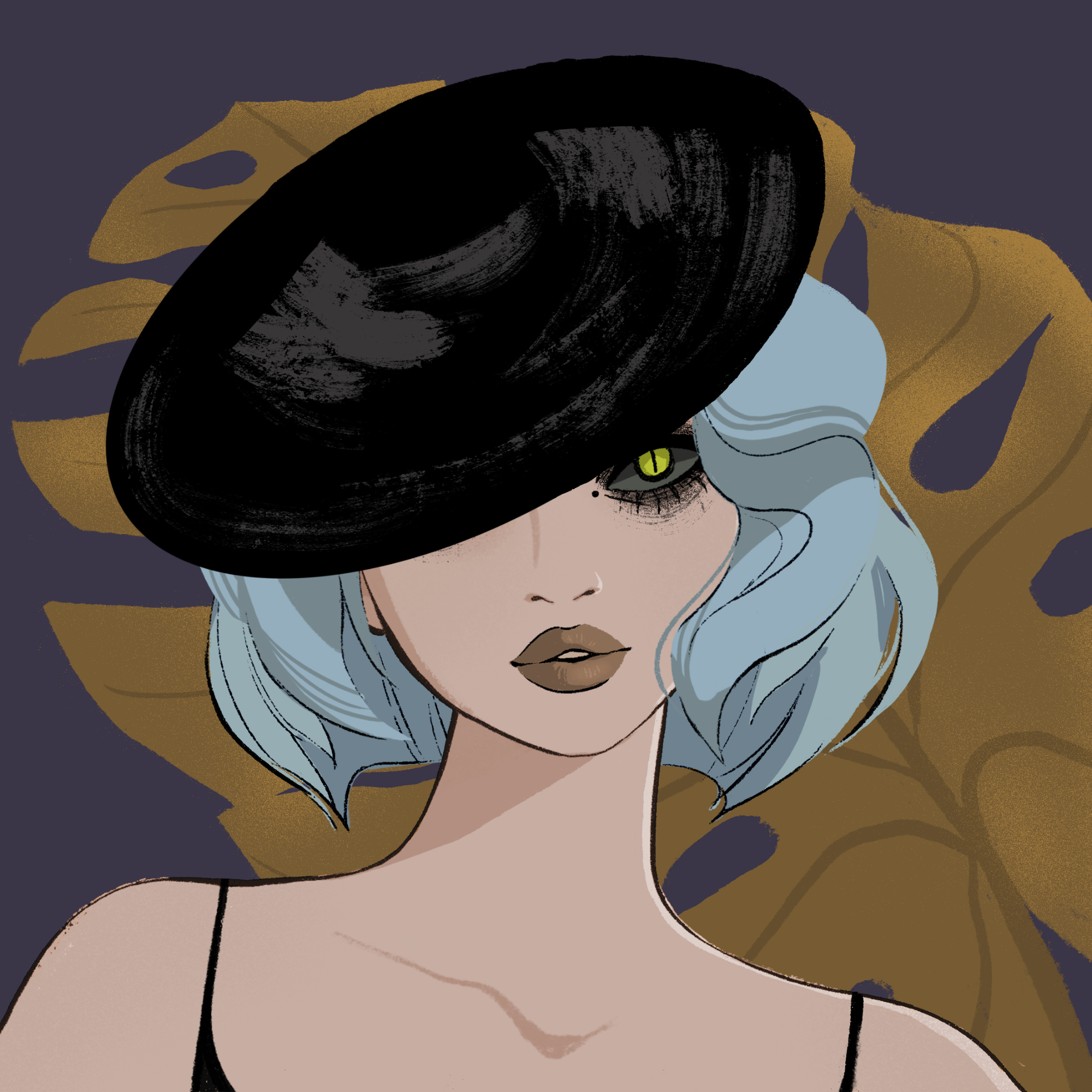 a portrait of Curium, the pale falchion