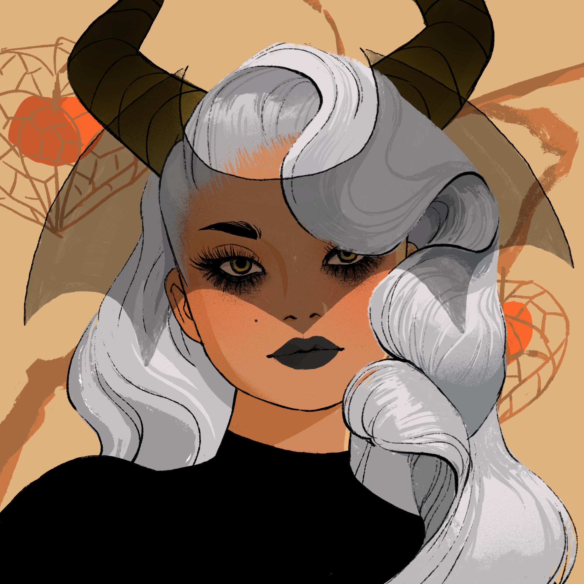 a portrait of Birch, the shaded falchion