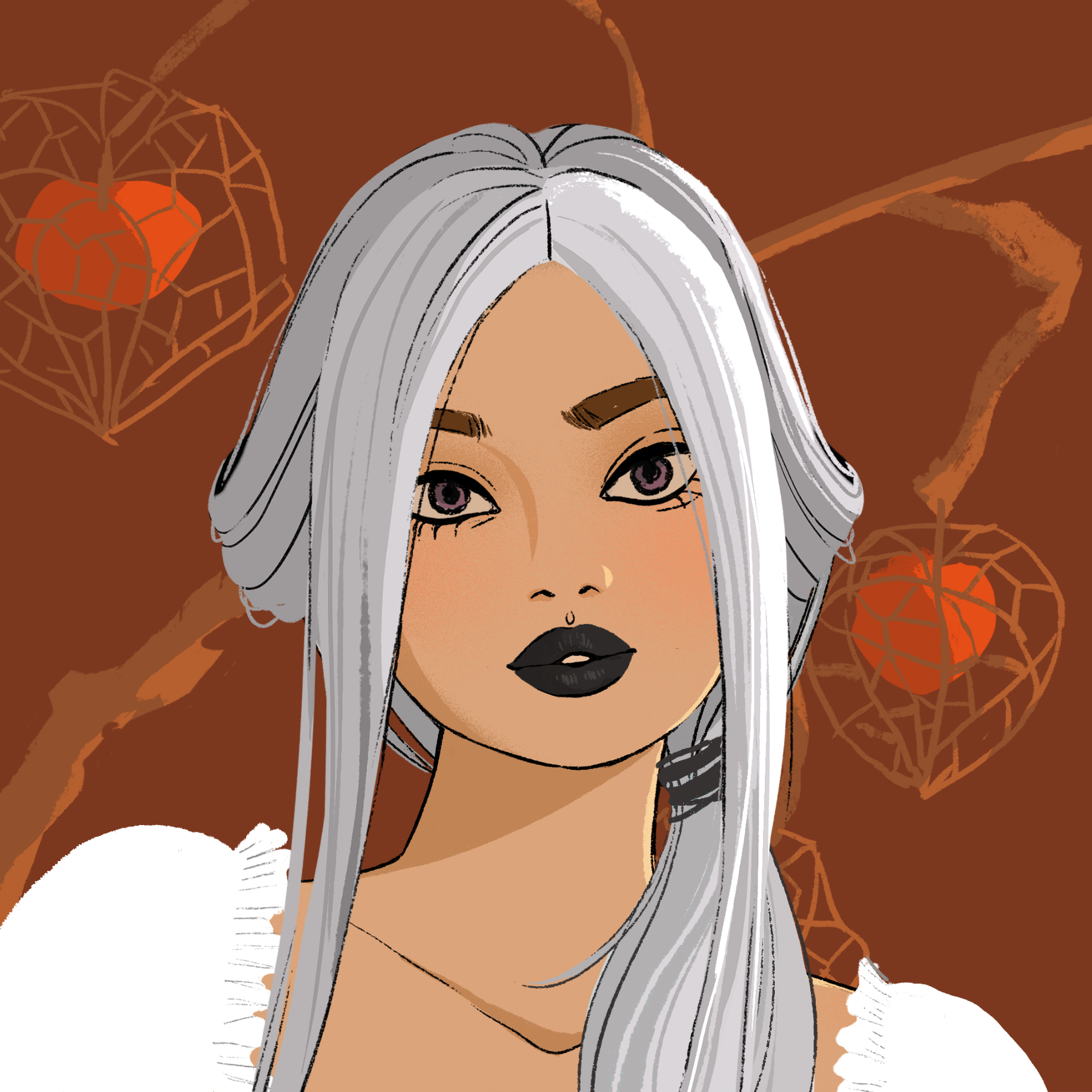 a portrait of Okra of the woods