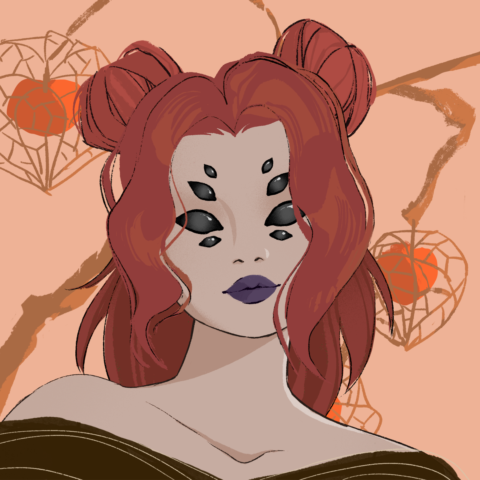 a portrait of Hood, the vicious rage