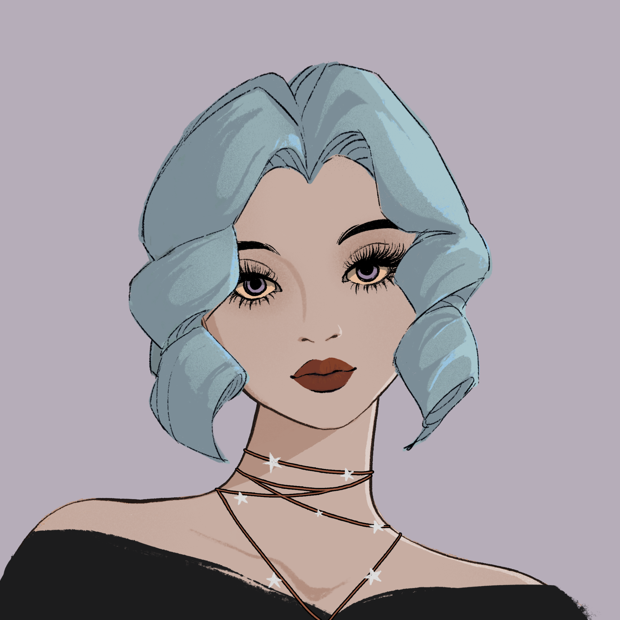 a portrait of Chives the weird