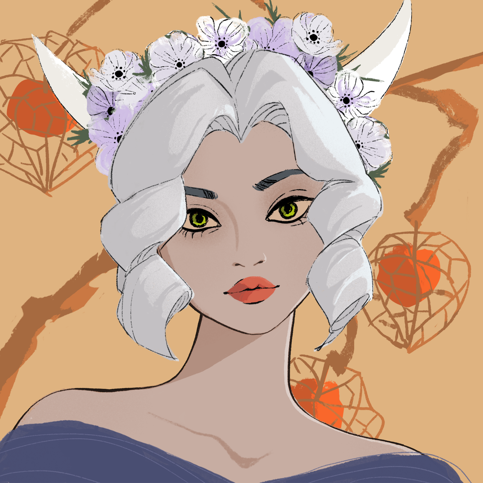 a portrait of Almond silo