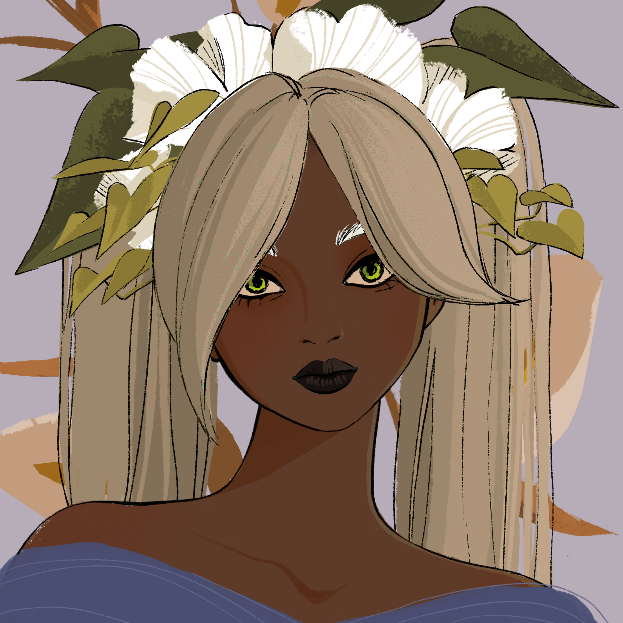 a portrait of Peppermint the buttery
