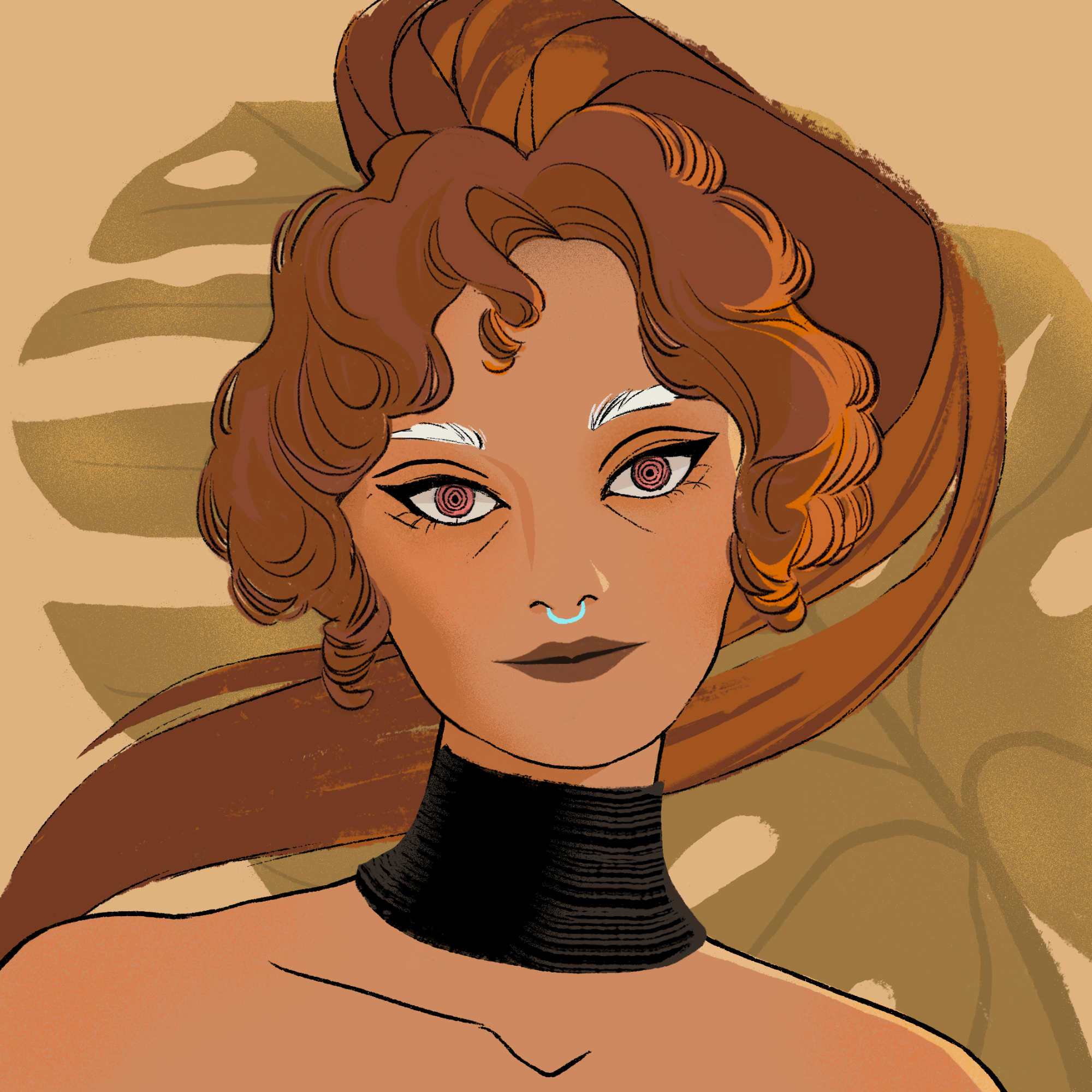 a portrait of Janus, the covert horn