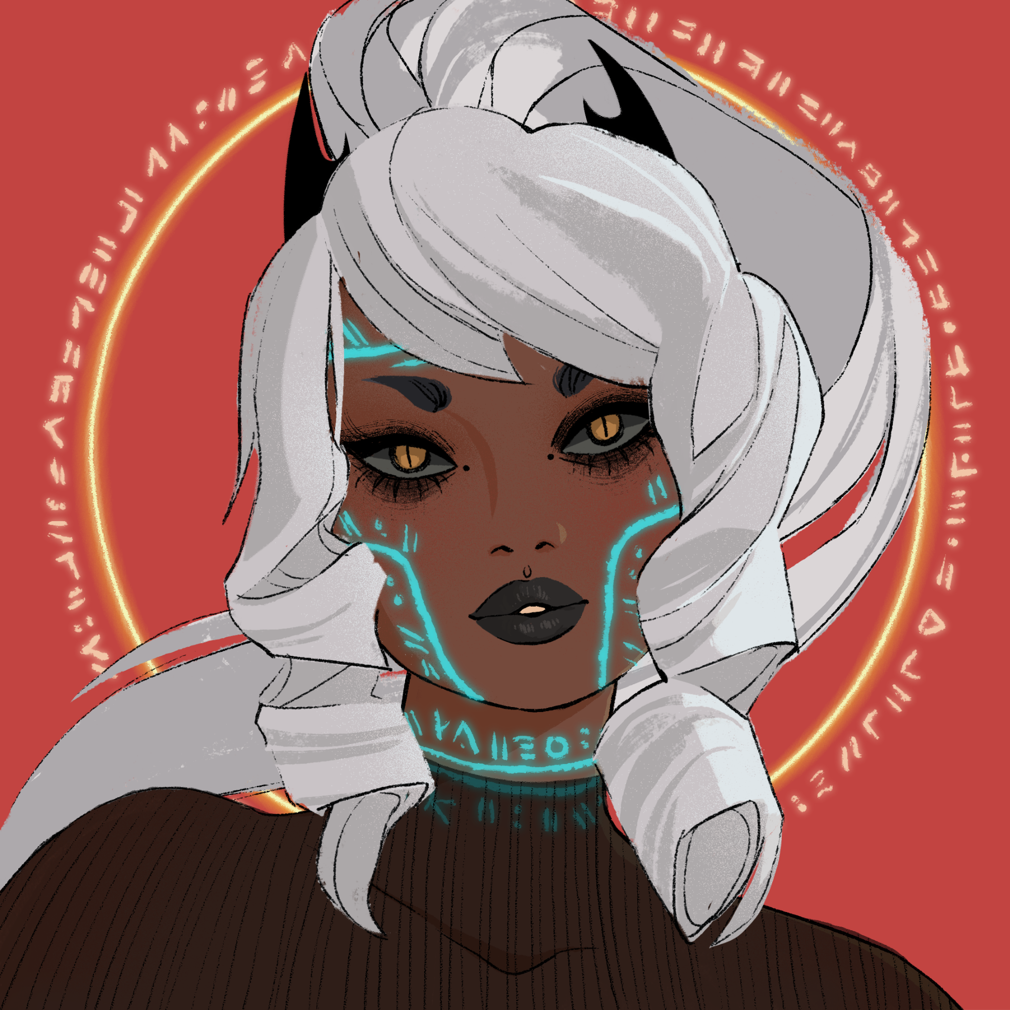 a portrait of Mimosa