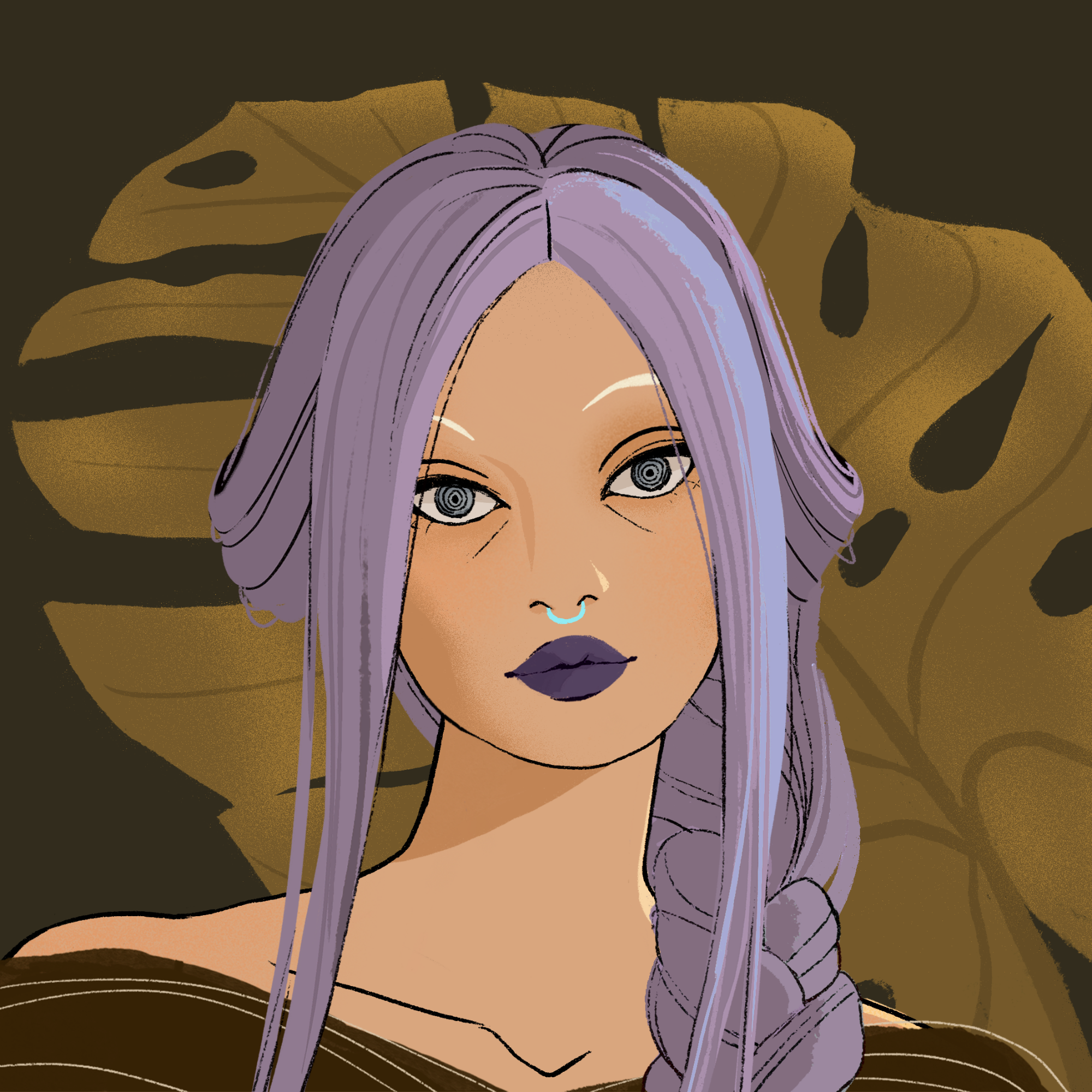 a portrait of Squash, the psychedelic pancake