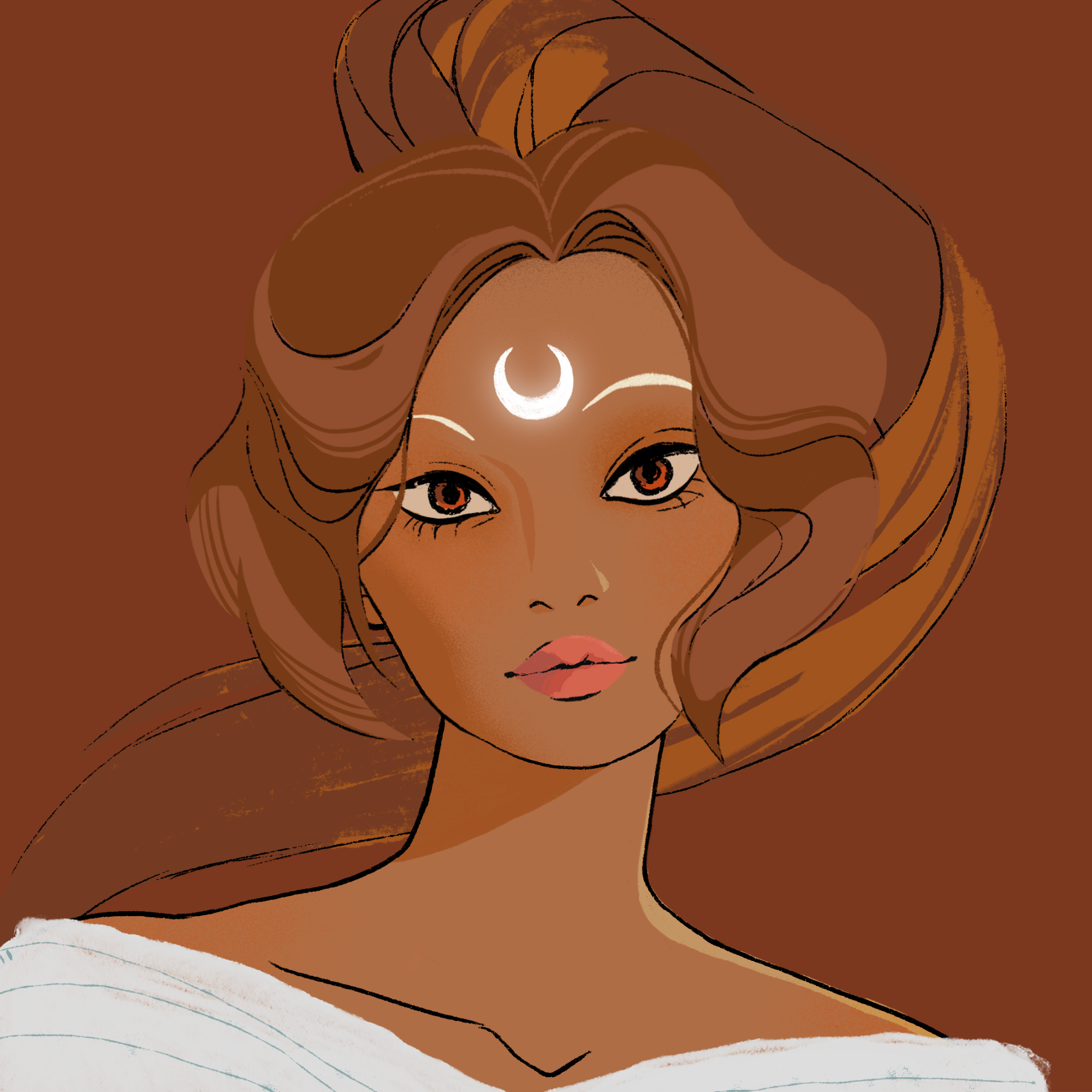 a portrait of Chia, the weird silo