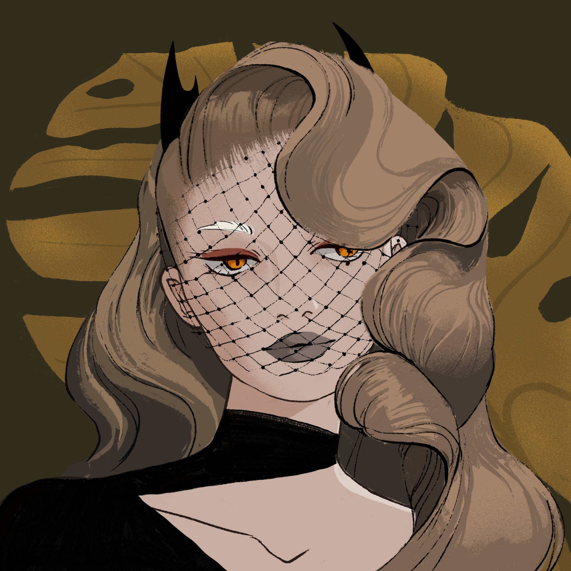 a portrait of Mistress chrysoidine