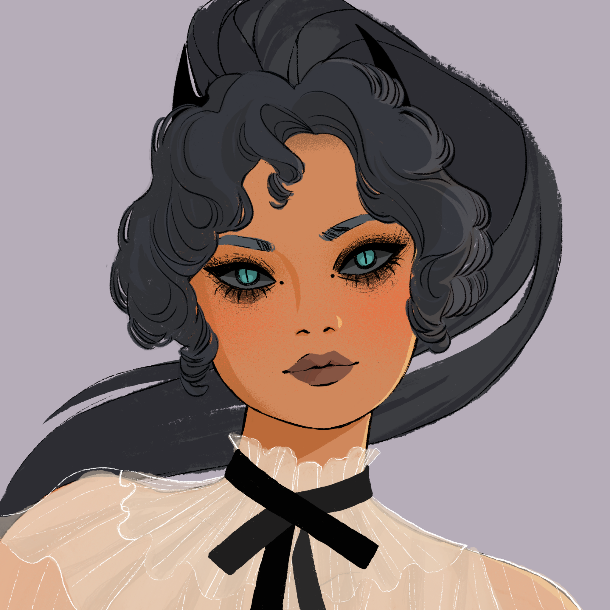 a portrait of Victoria, the true falchion