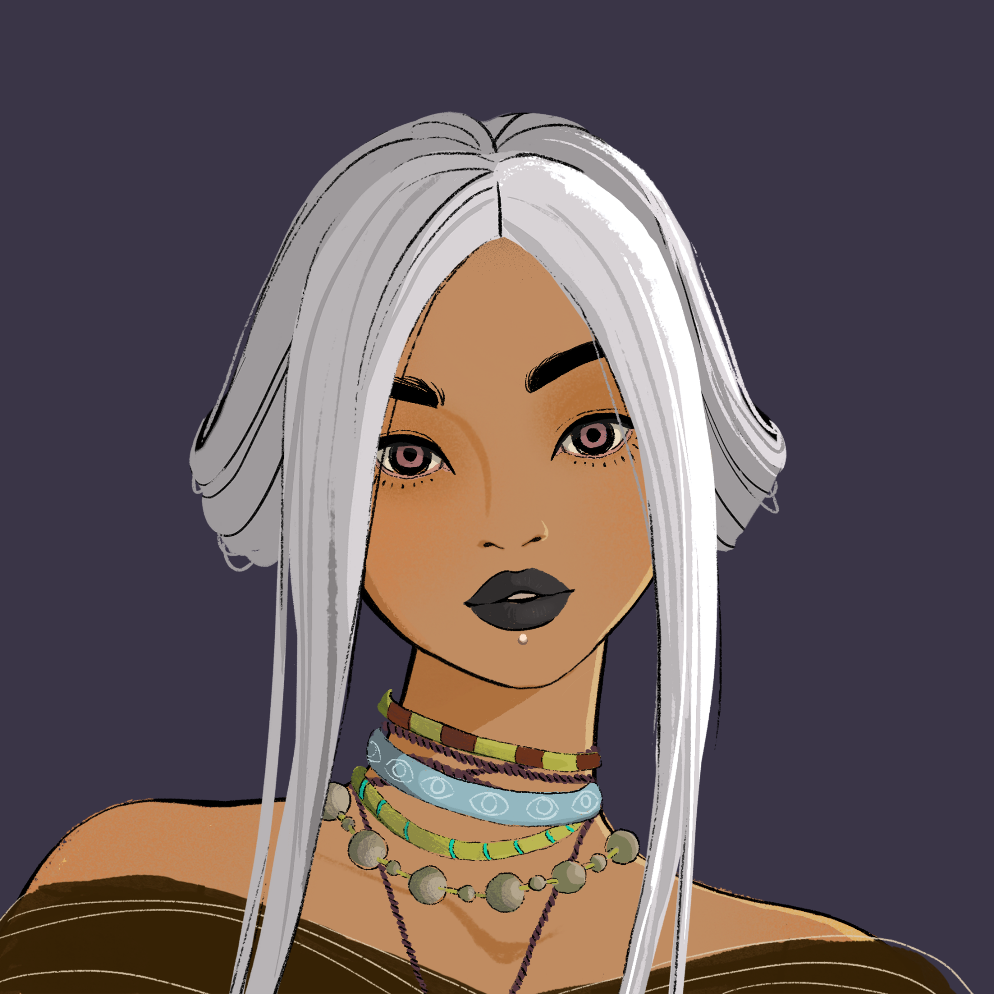 a portrait of Solarflare, the unbroken rage