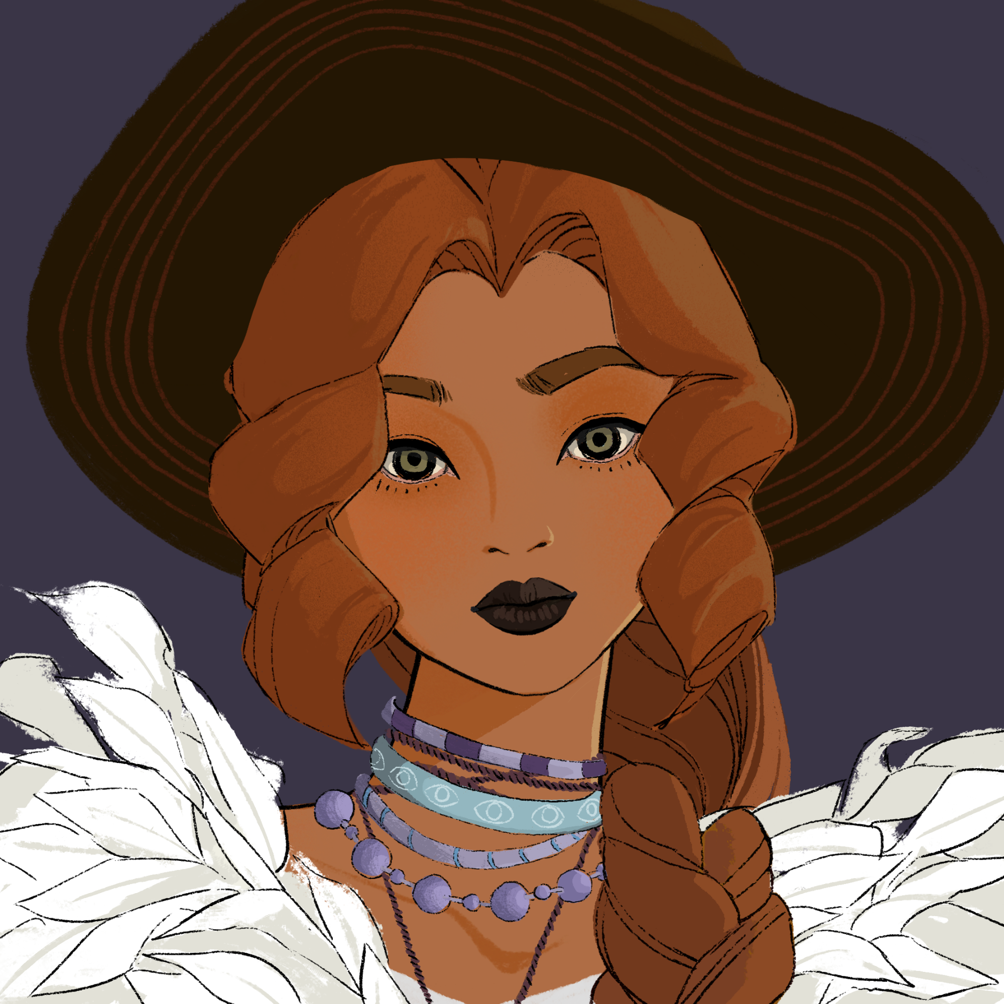 a portrait of Orange the brackish