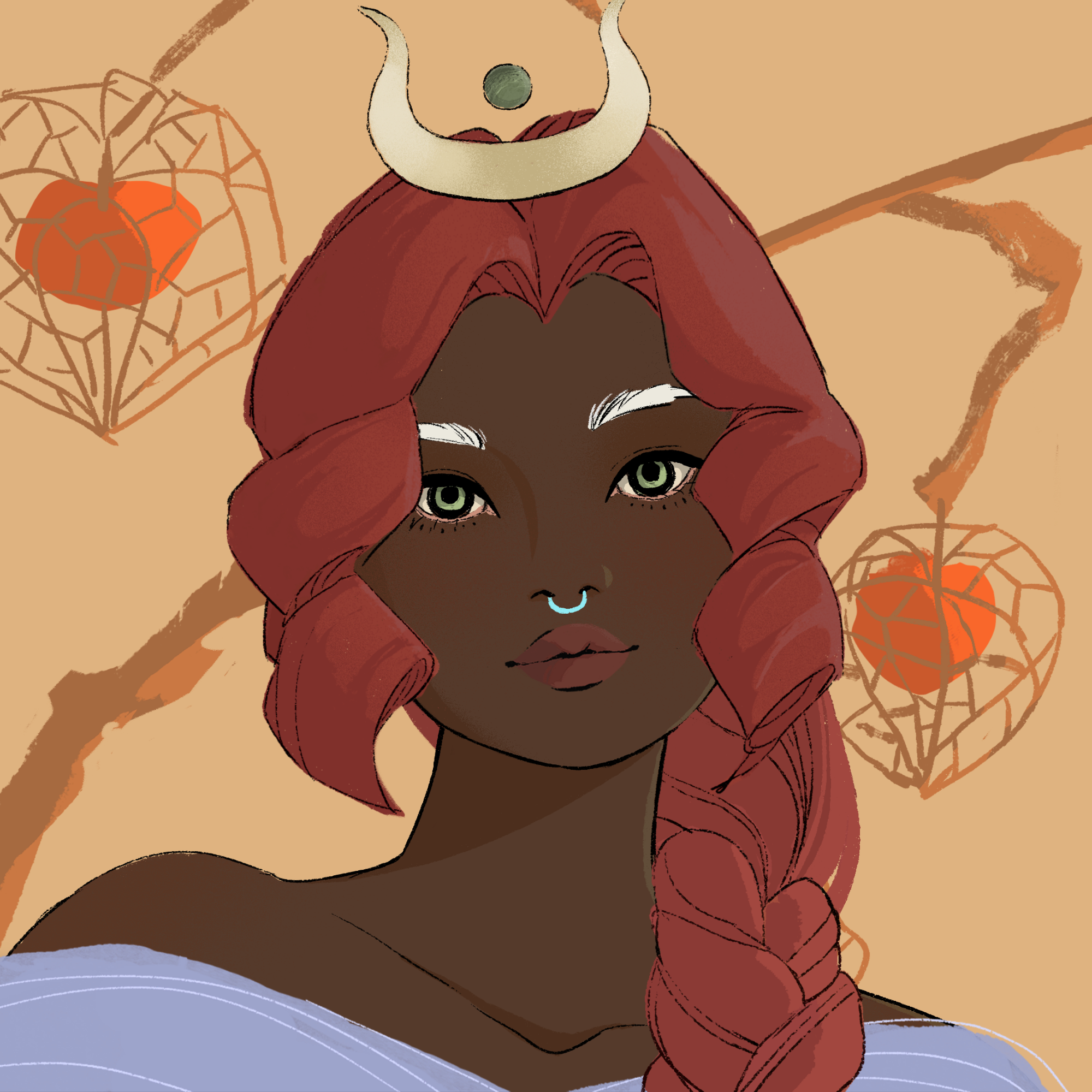 a portrait of Tangerine, the sweet cloud