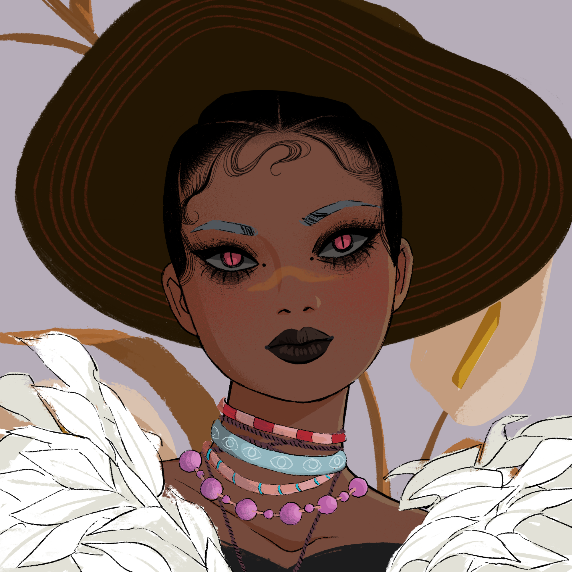 a portrait of Hazel, the autumnal current