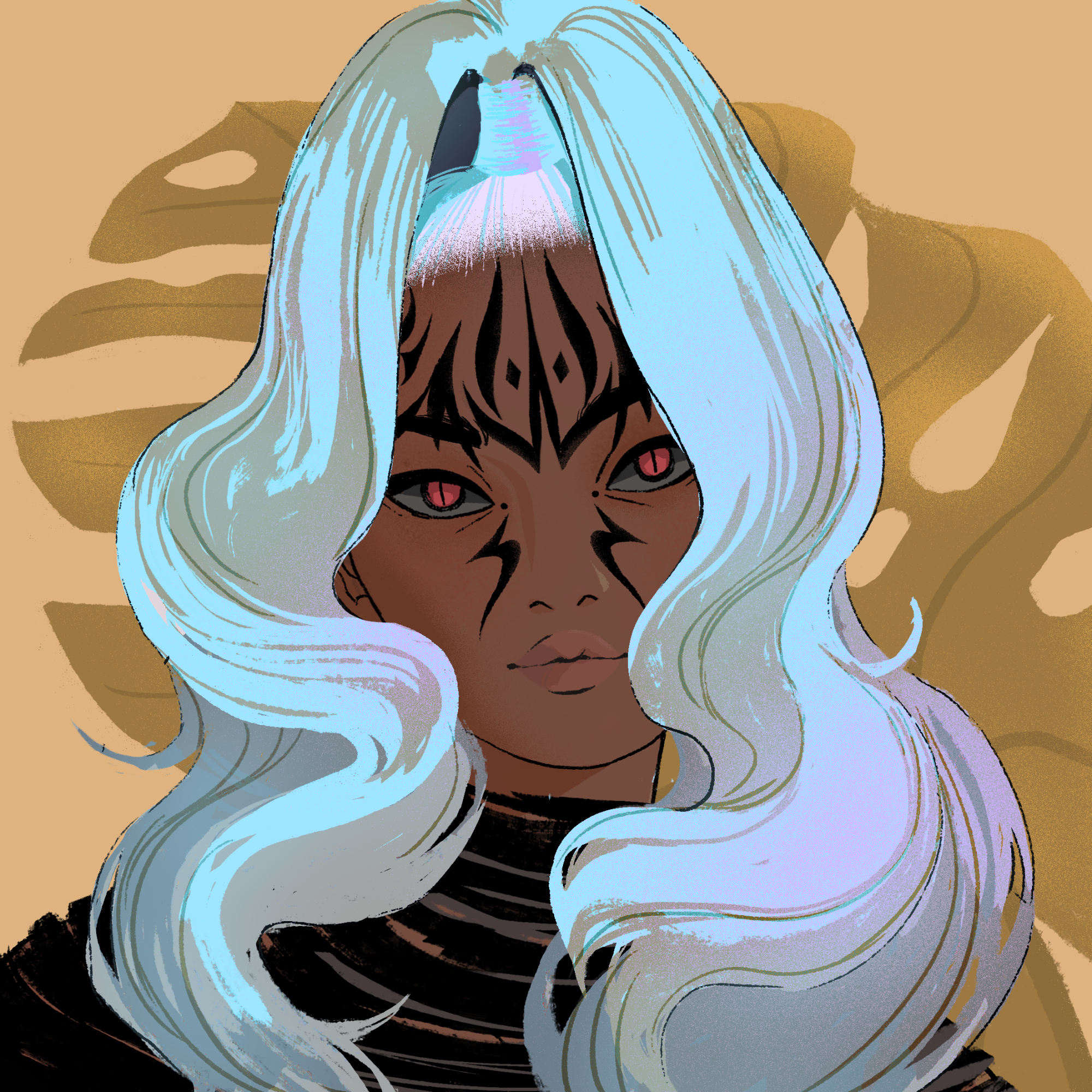 a portrait of Kadovar the flaming