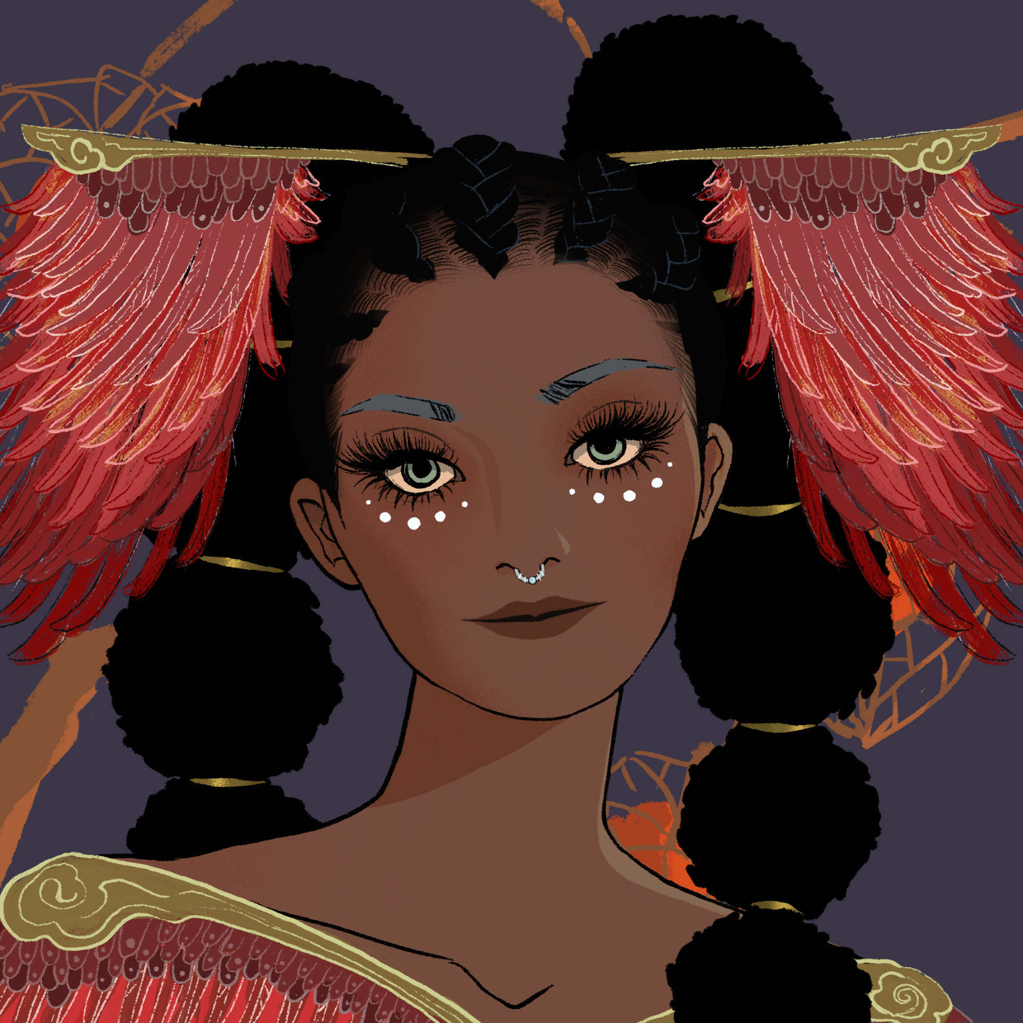 a portrait of Indole, the thrilling goblet