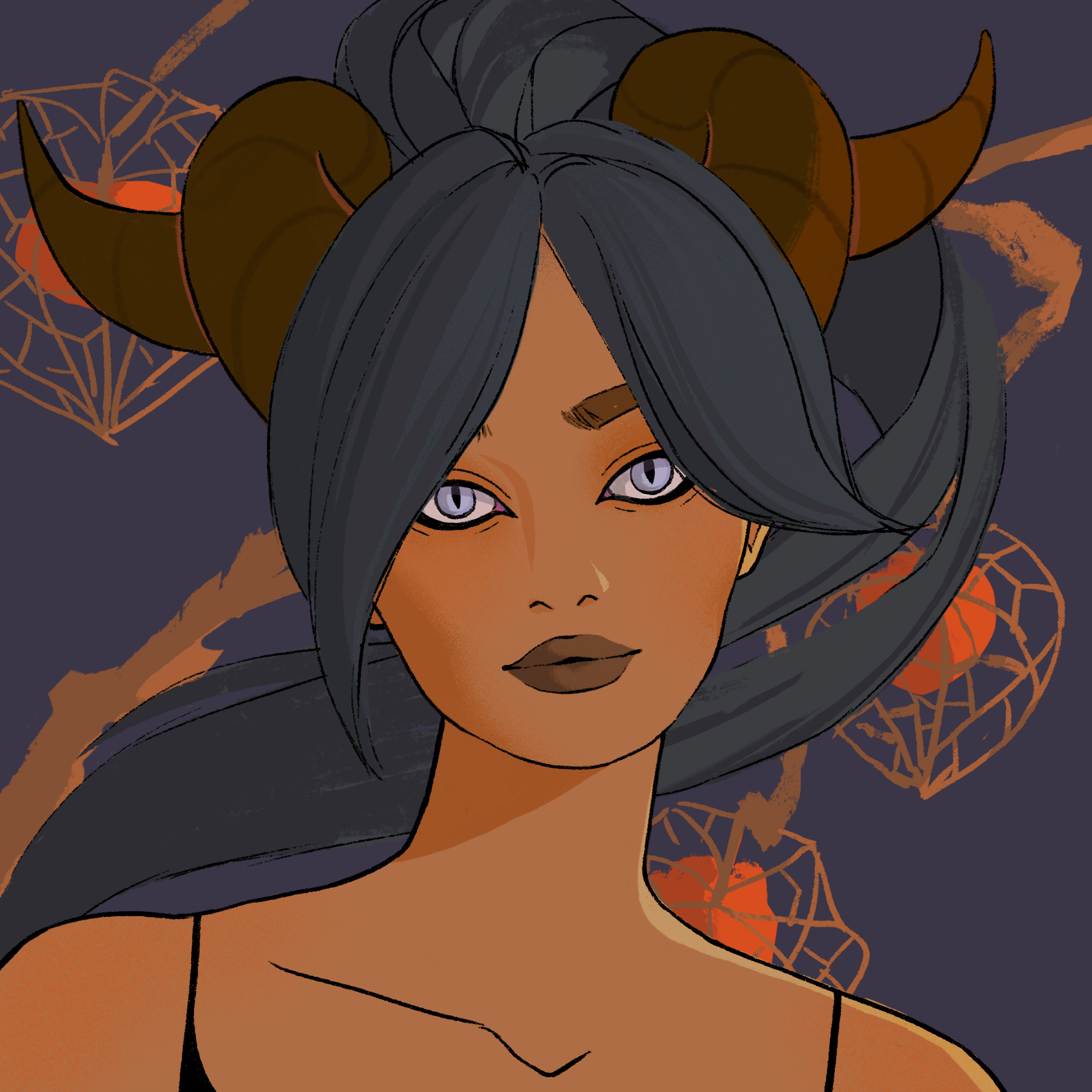 a portrait of Ayan of the void