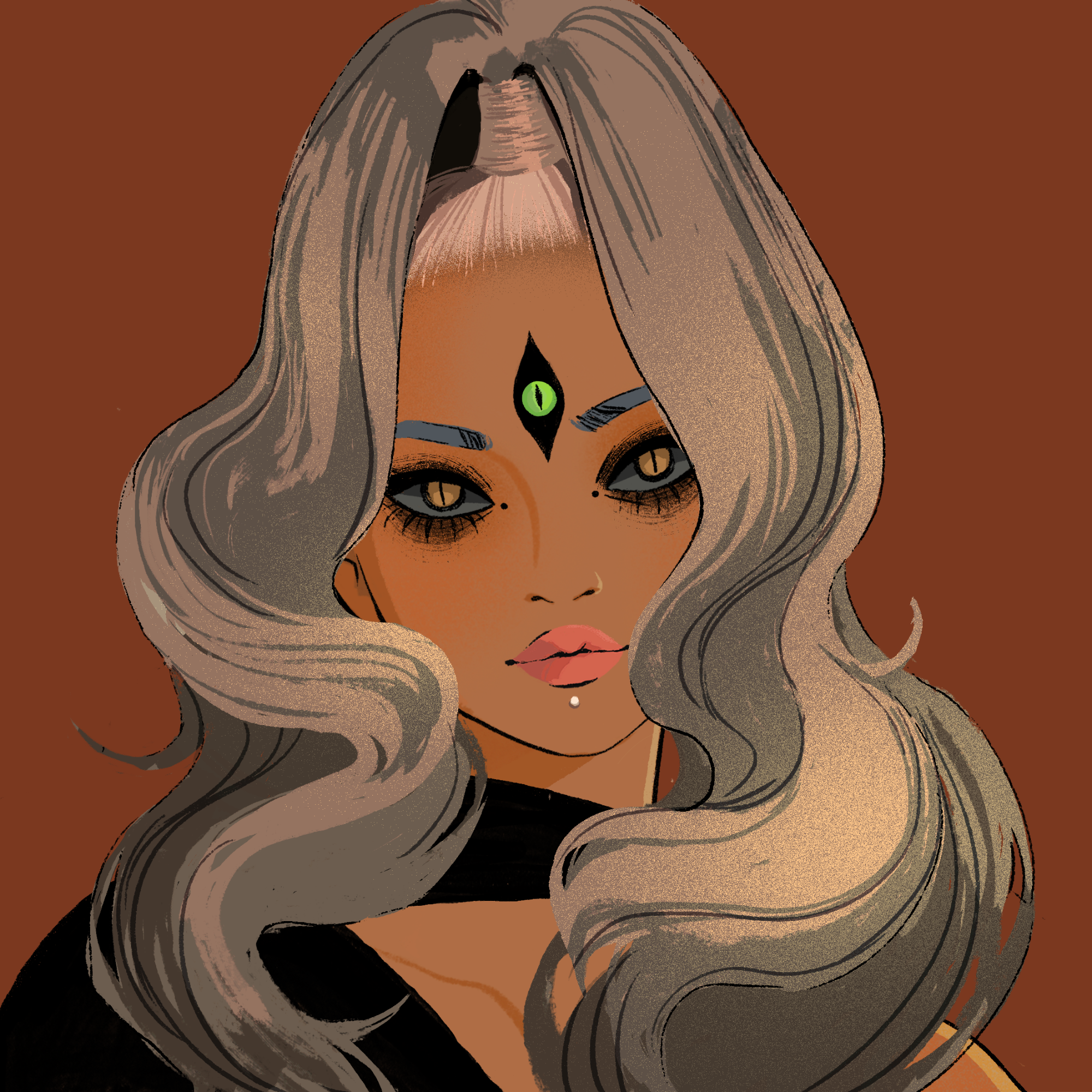 a portrait of Kone matchbox