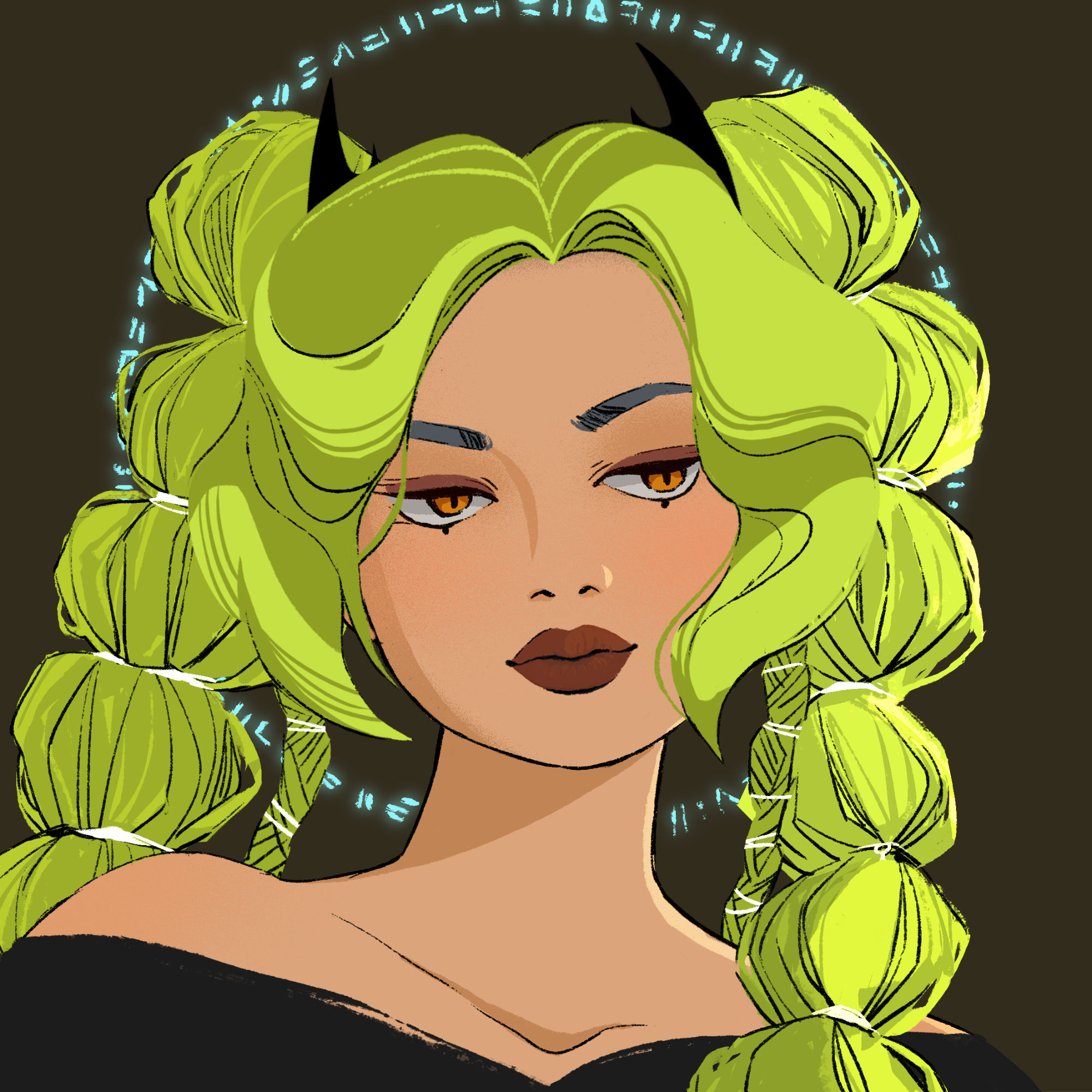 a portrait of Hydra scroll