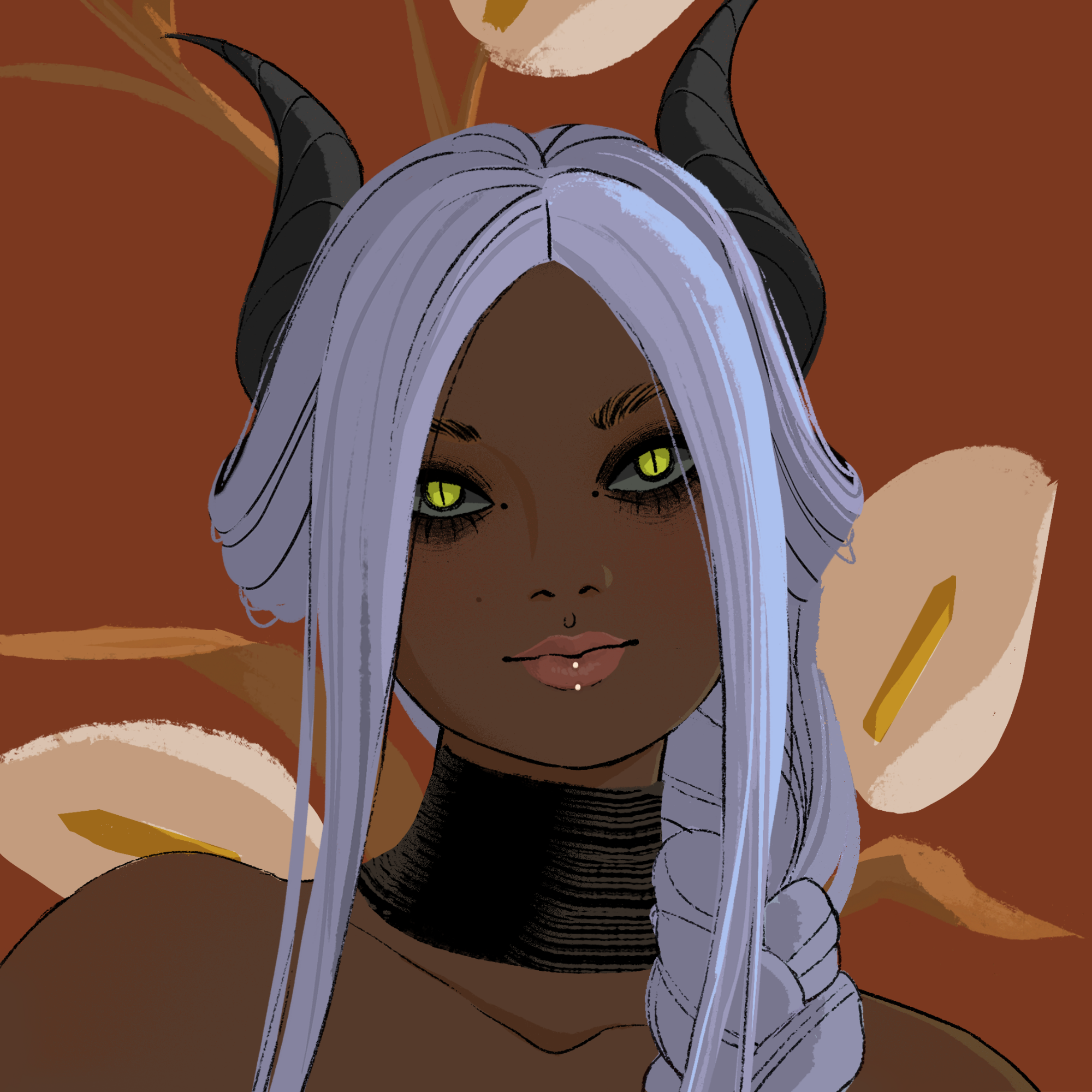 a portrait of Hailstorm, the mad pandemonium