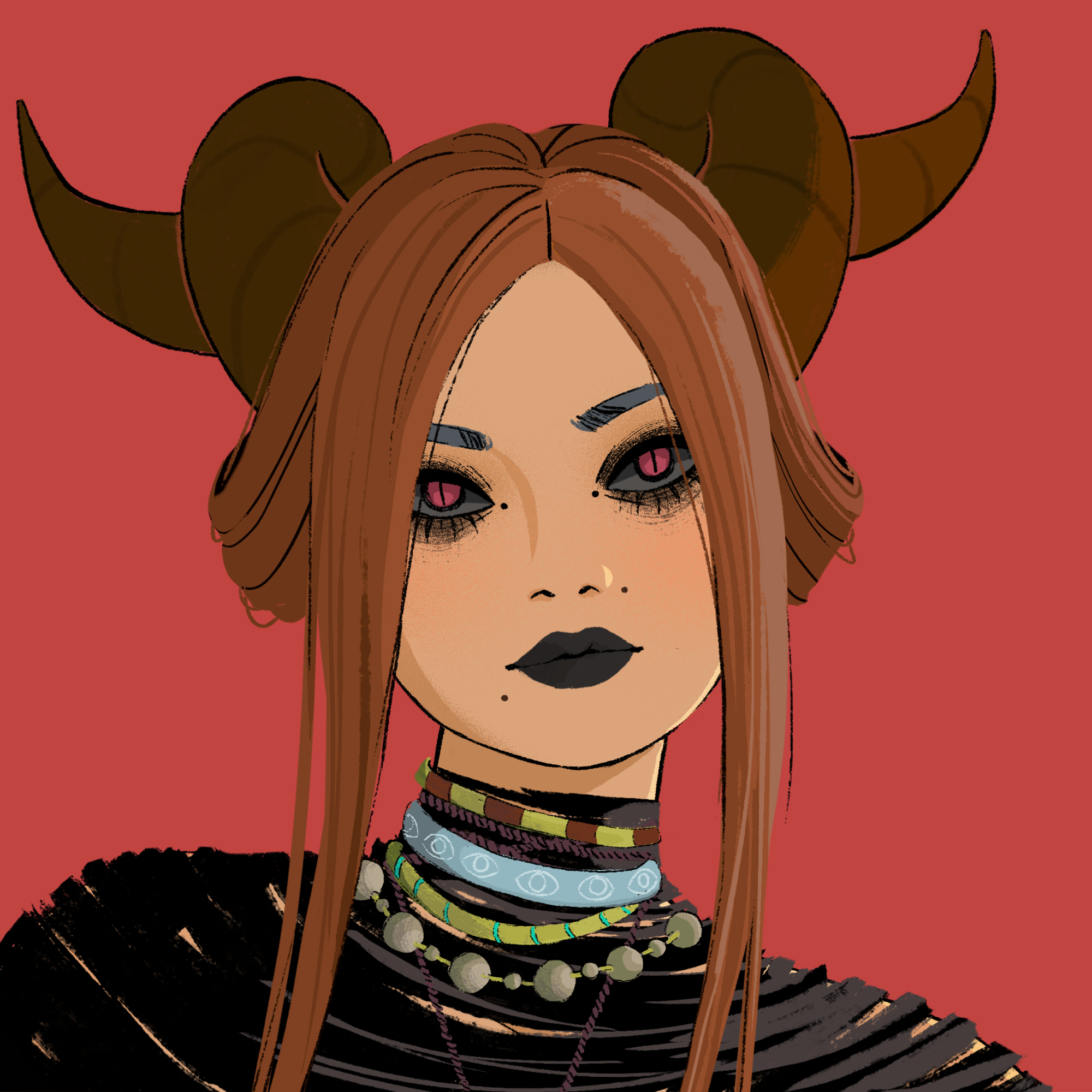 a portrait of Gaua the charred