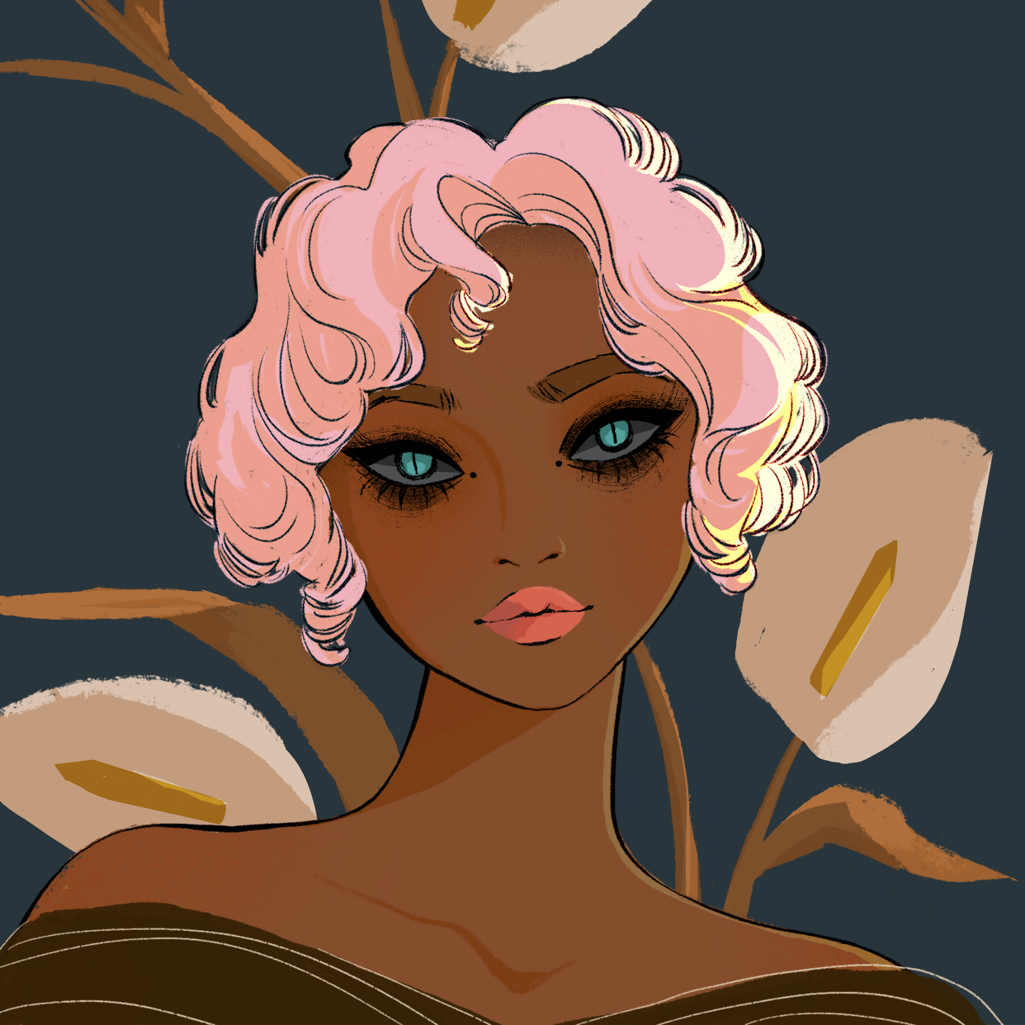 a portrait of Clover, the ambrosial pearl