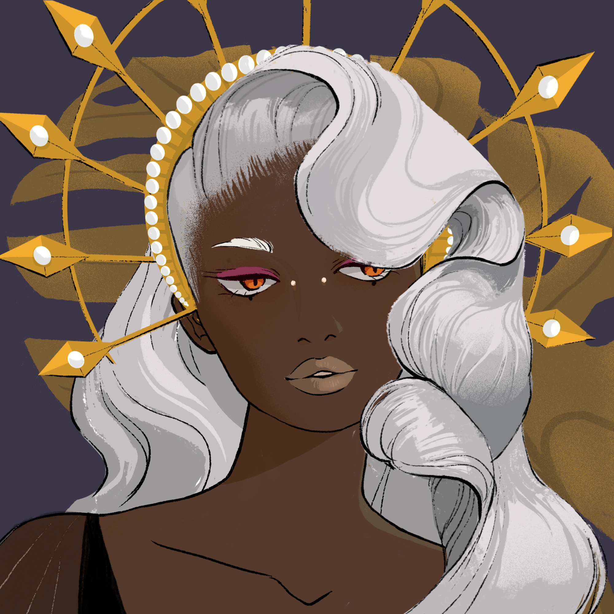 a portrait of Spinel, the mauve trinket