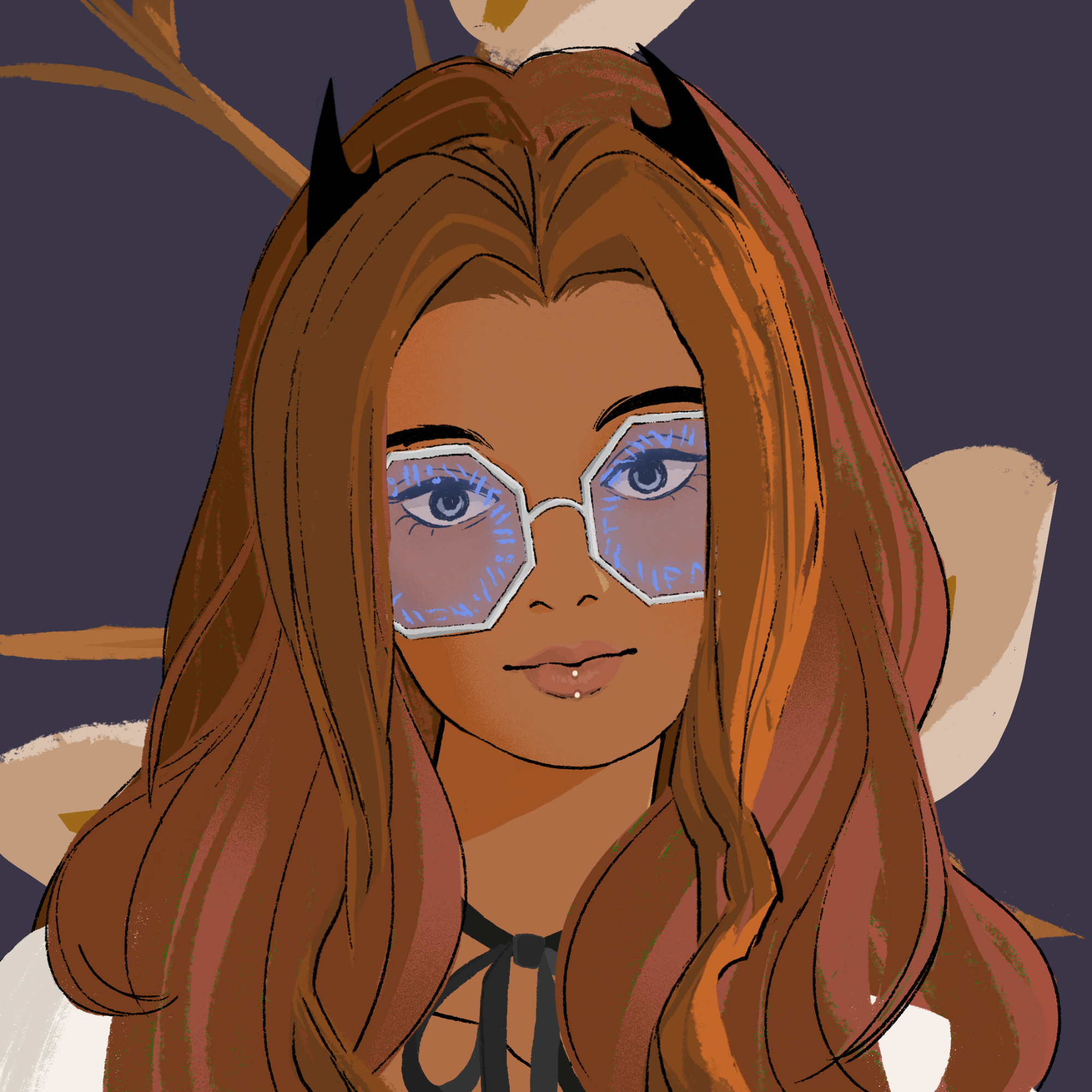 a portrait of Mercury, the prim scroll