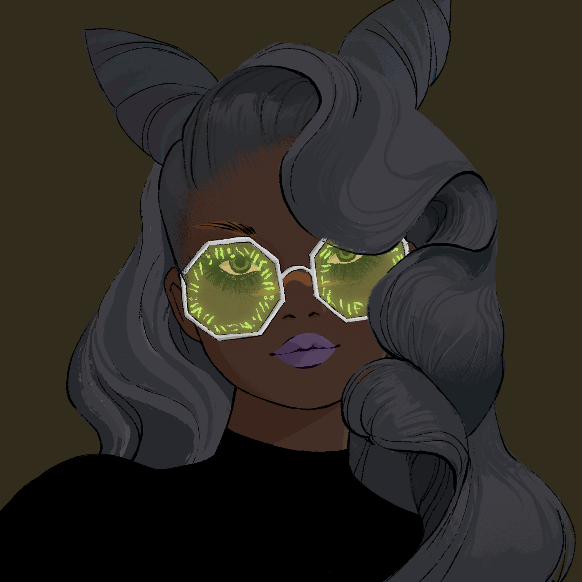 a portrait of Redshift, the bright triangle