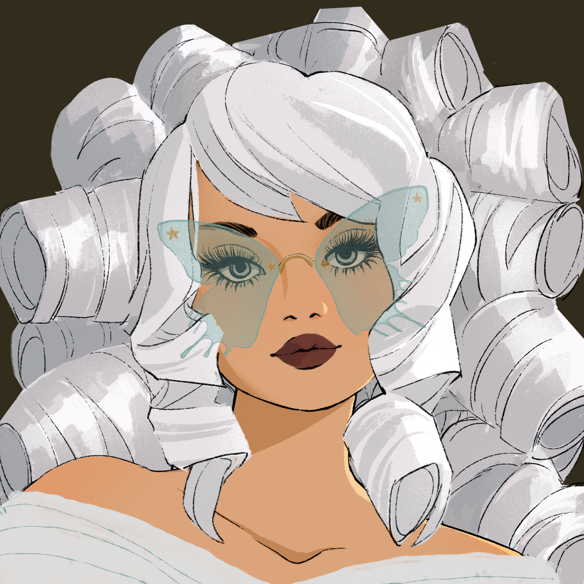 a portrait of Granny cupcake