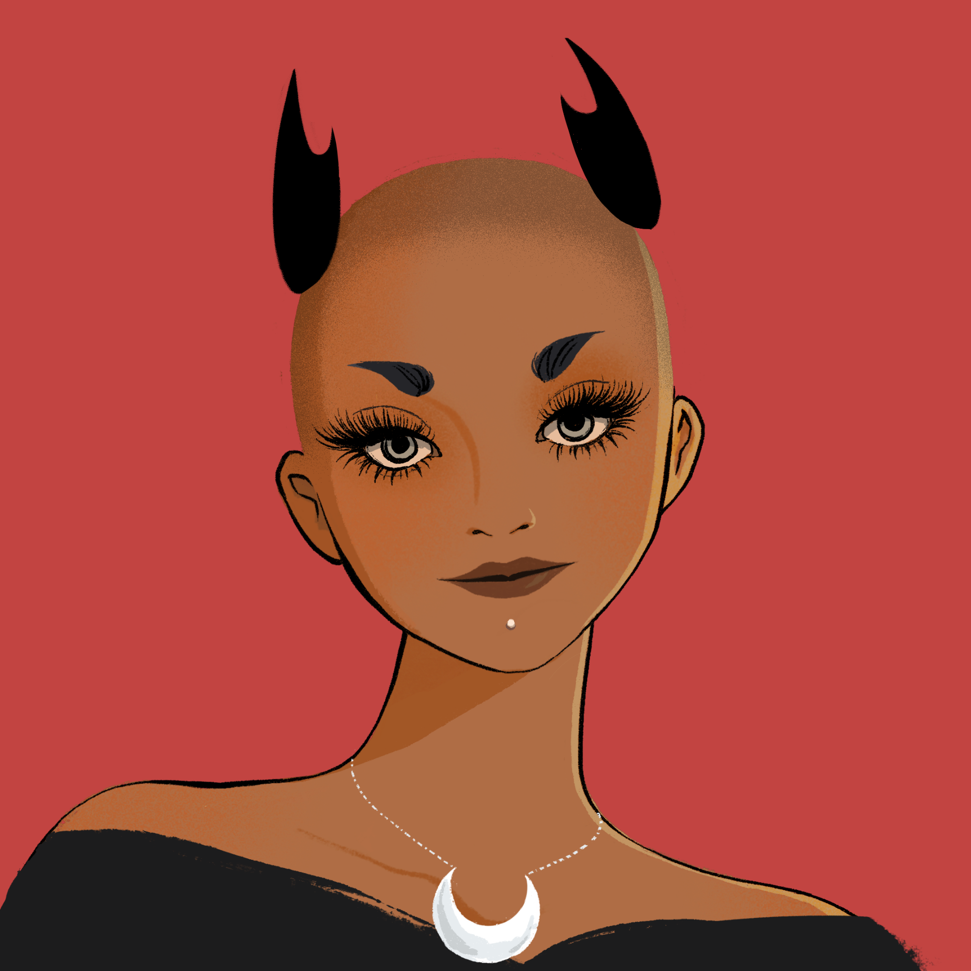 a portrait of Curium, the unfading grimoire