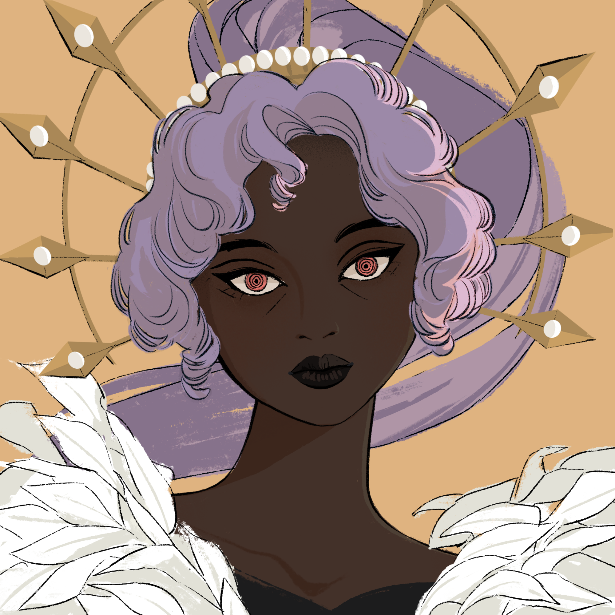 a portrait of Topaz, the stylish horn