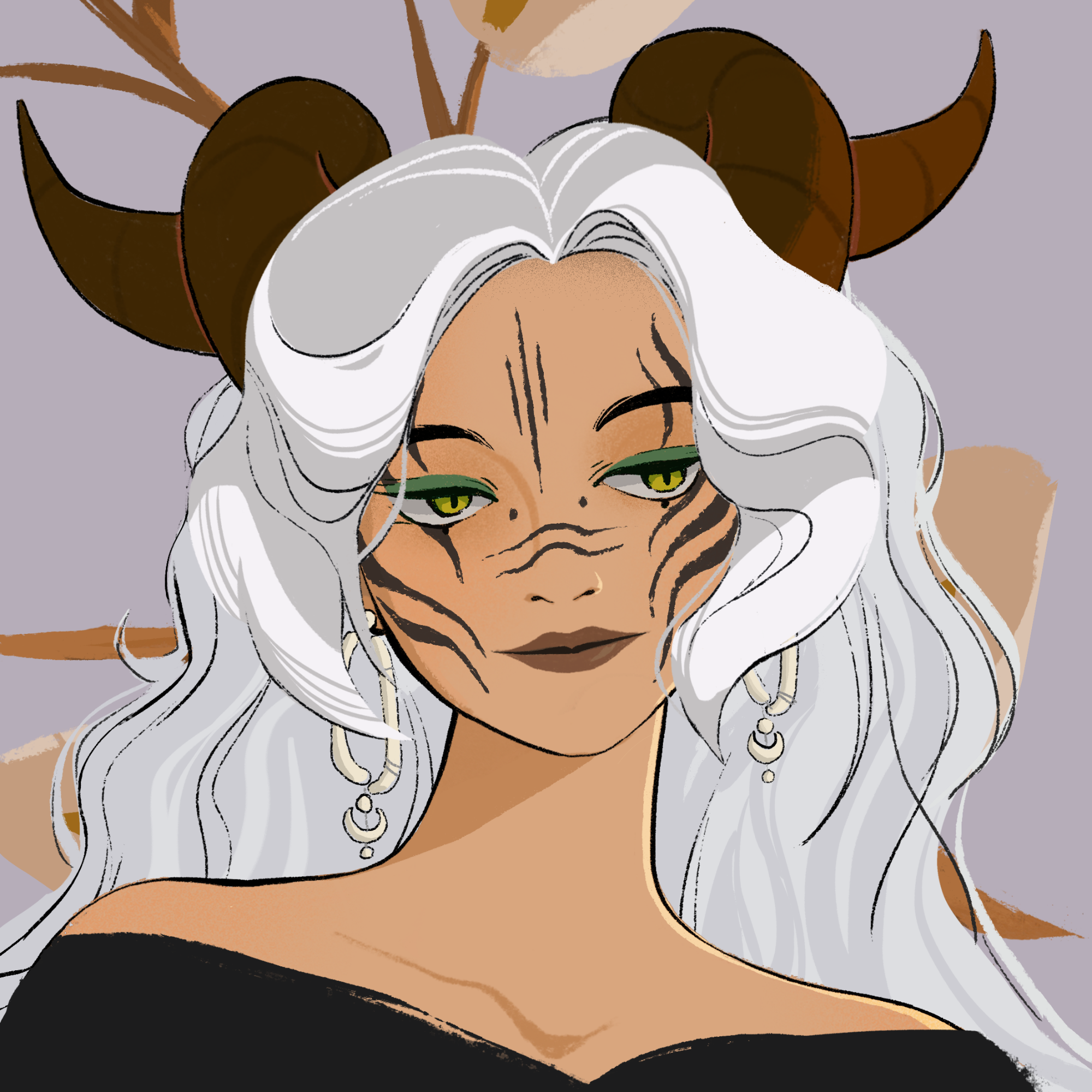 a portrait of Wildfire, the crackling glacier