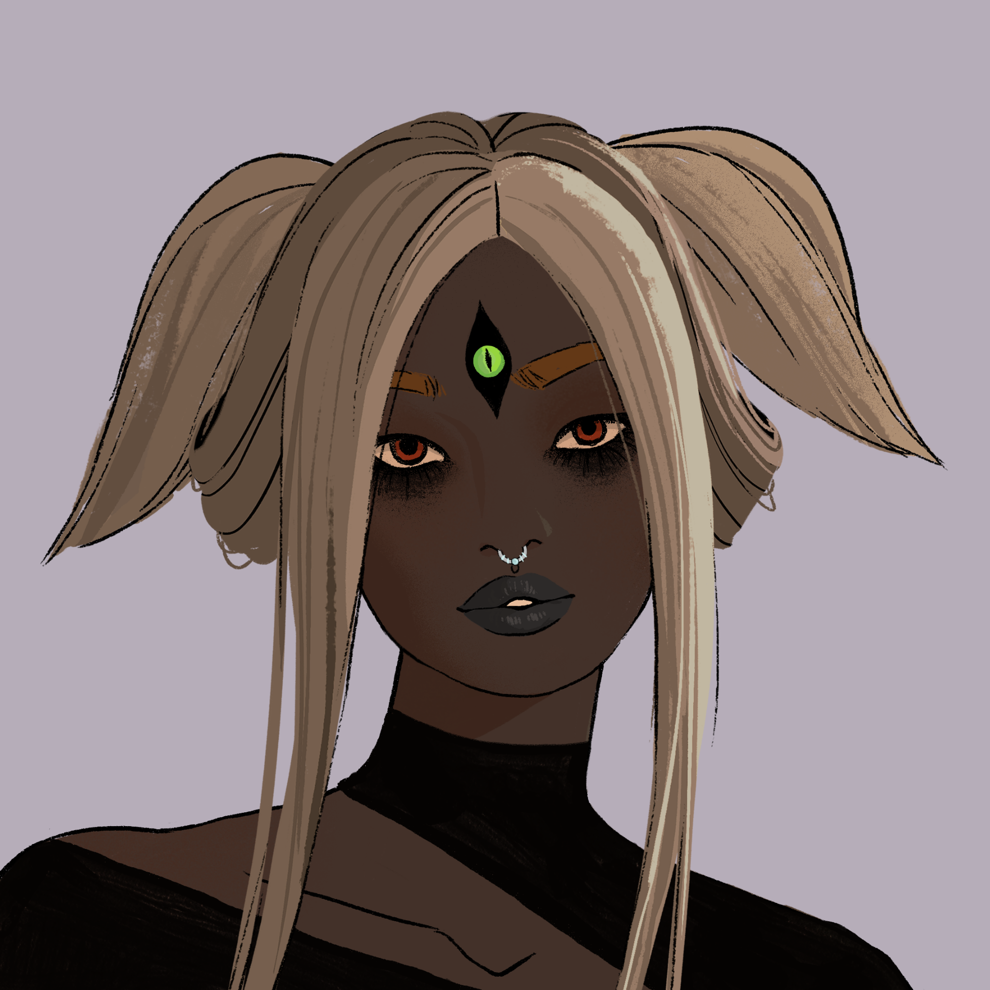 a portrait of Kikai, the insouciant flare-up