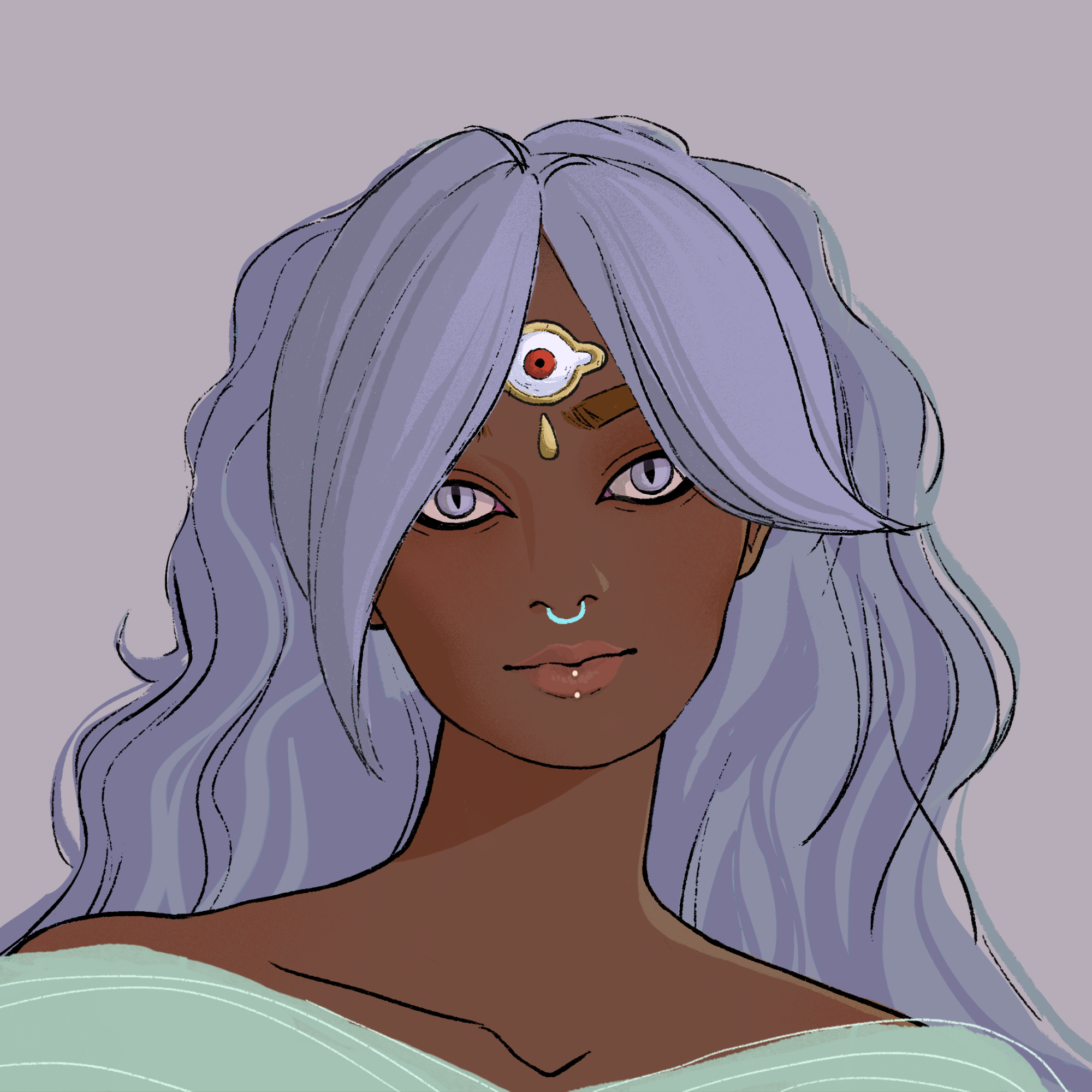 a portrait of Lila, the far-seeing fog