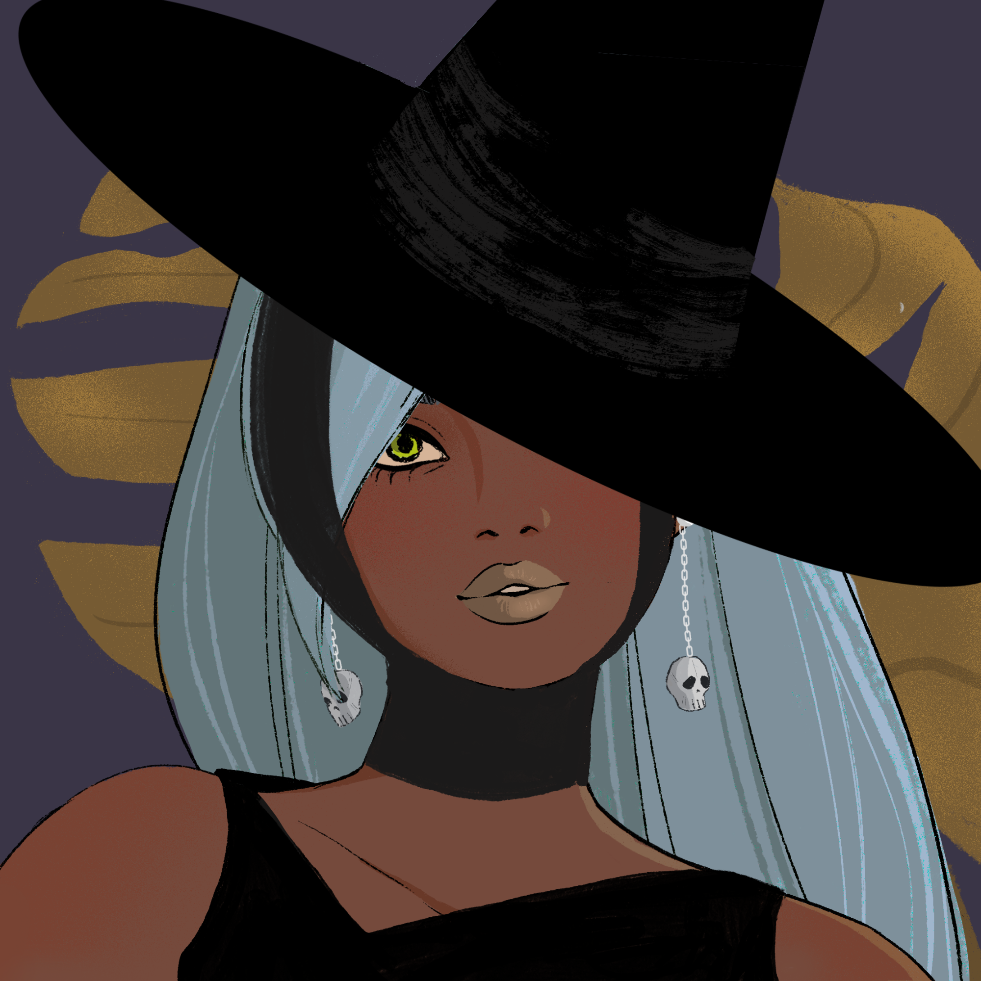 a portrait of Iroko of the demon market