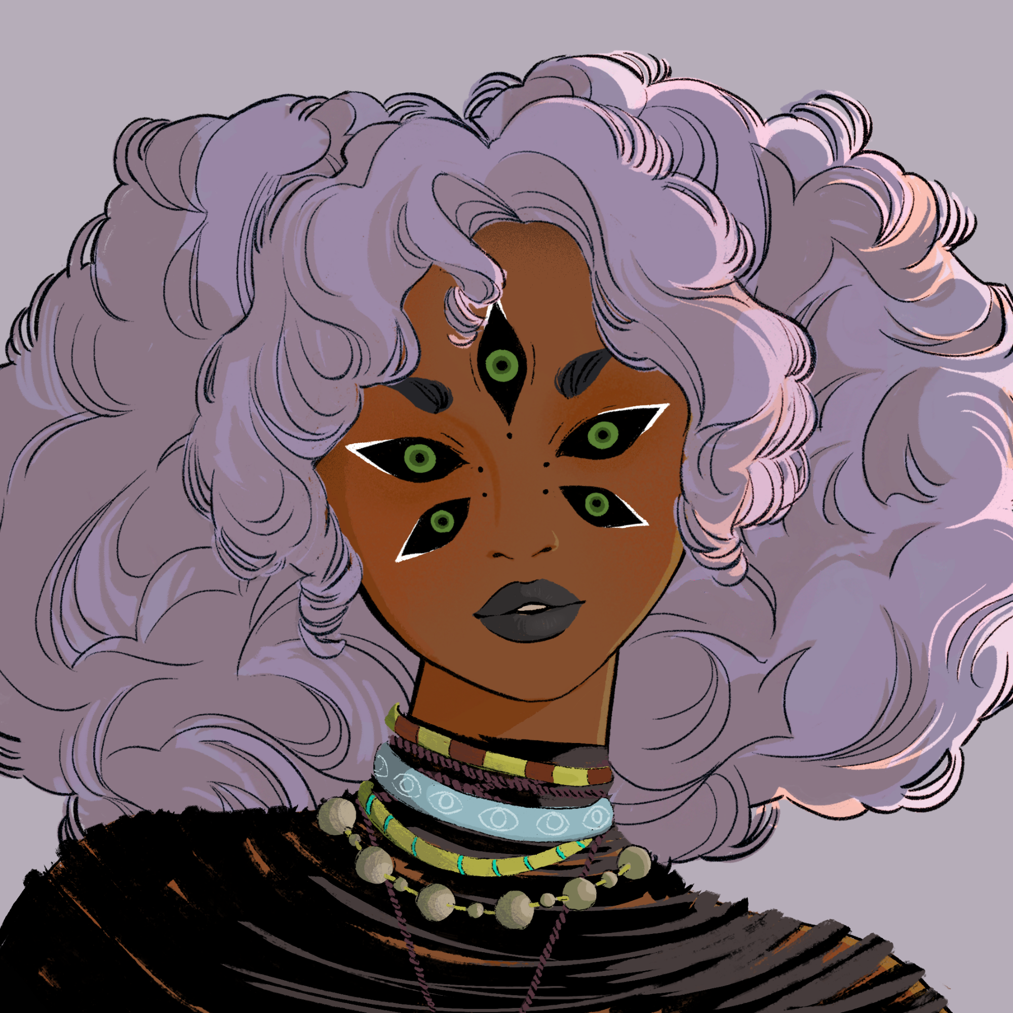 a portrait of Methana, the wretched havoc