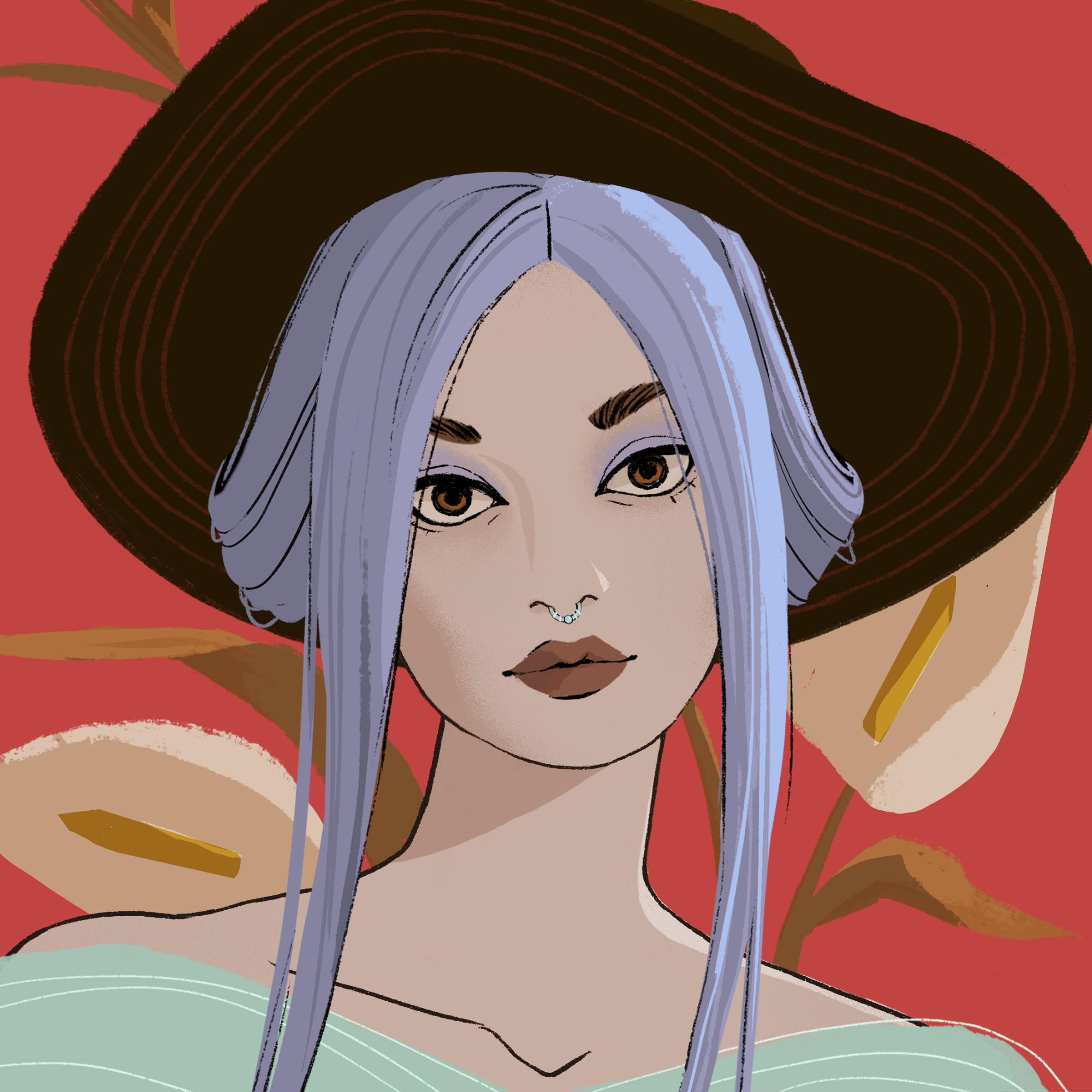 a portrait of Asparagus buckle