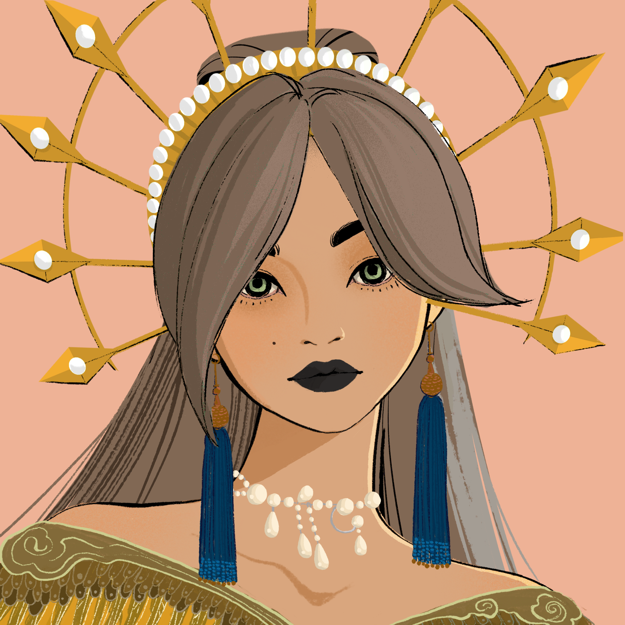 a portrait of Heliotrope, the irresistible spangle