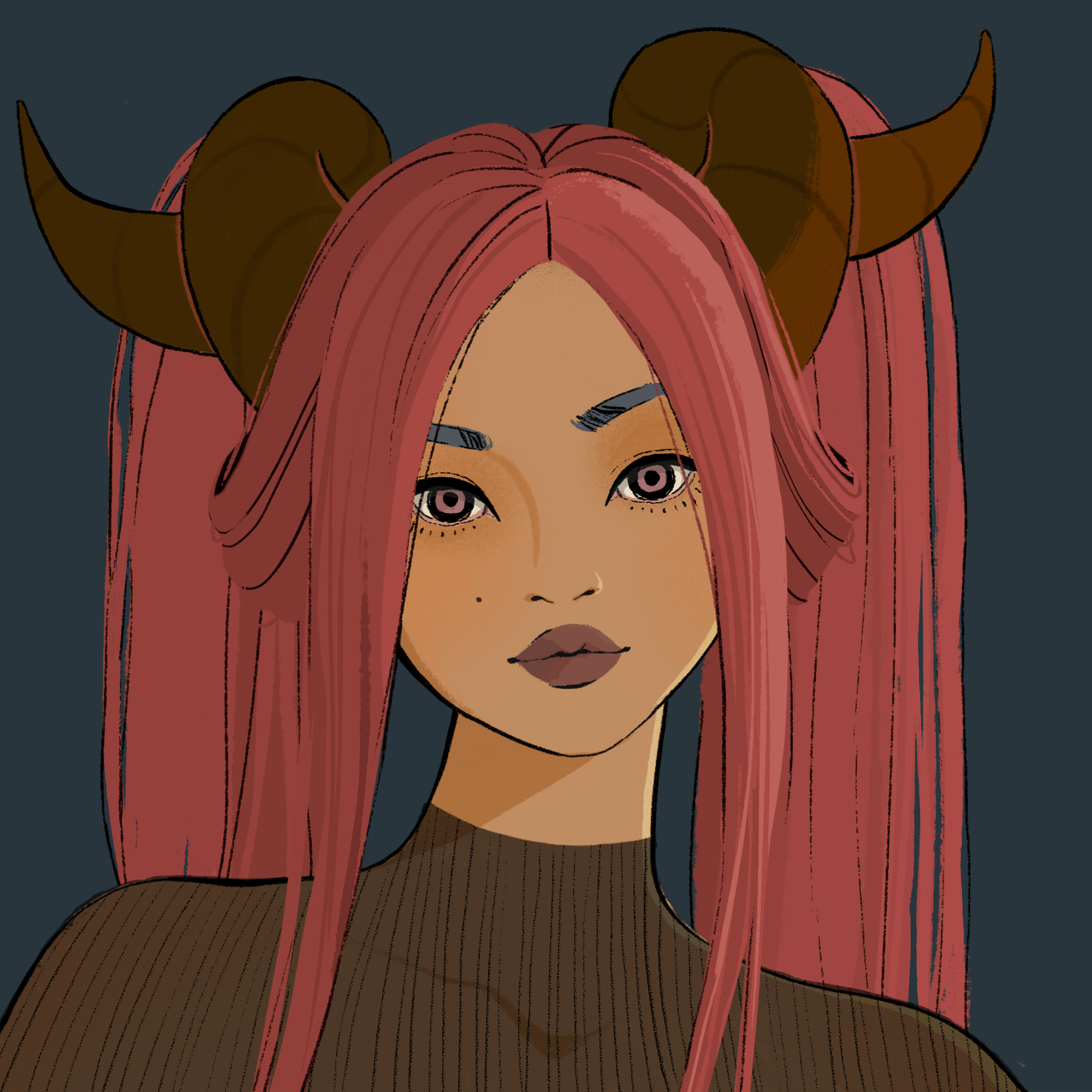 a portrait of Cresyl the sallow