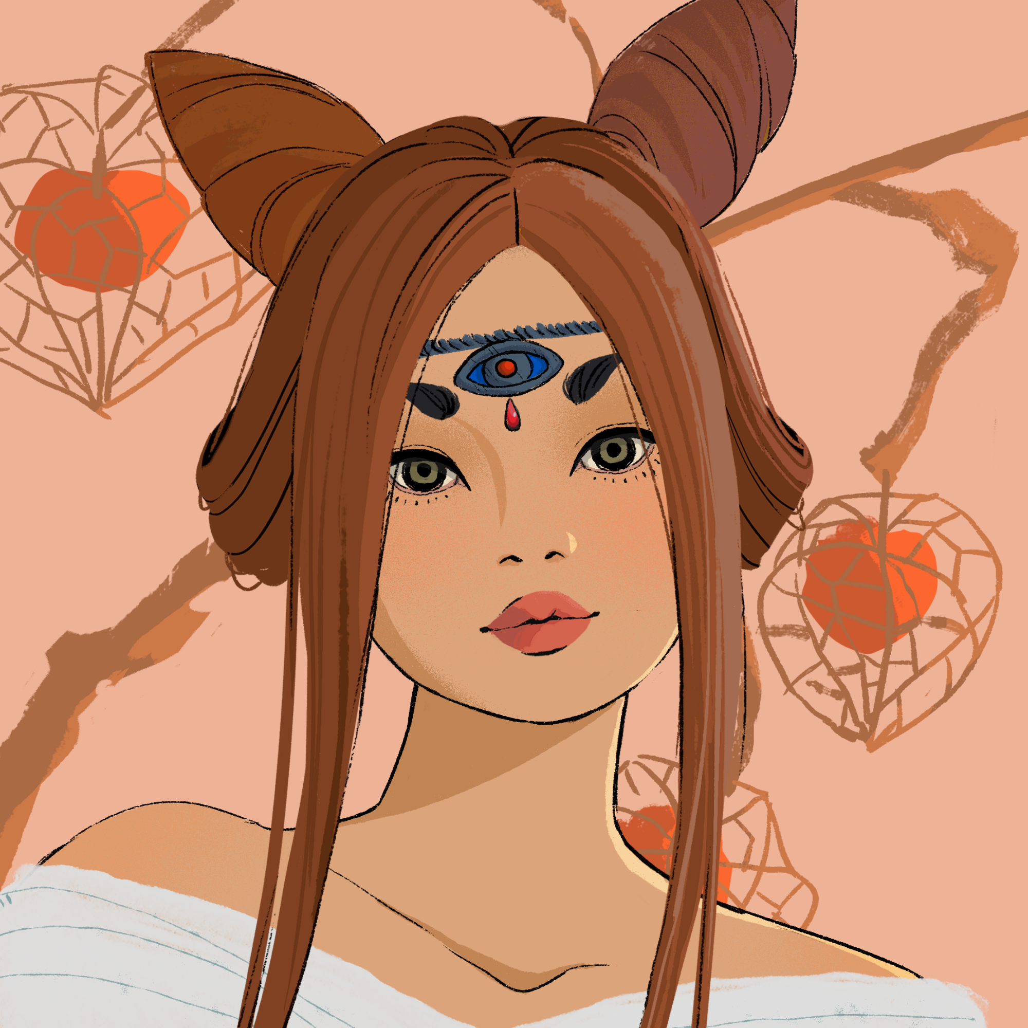 a portrait of Lady daisy