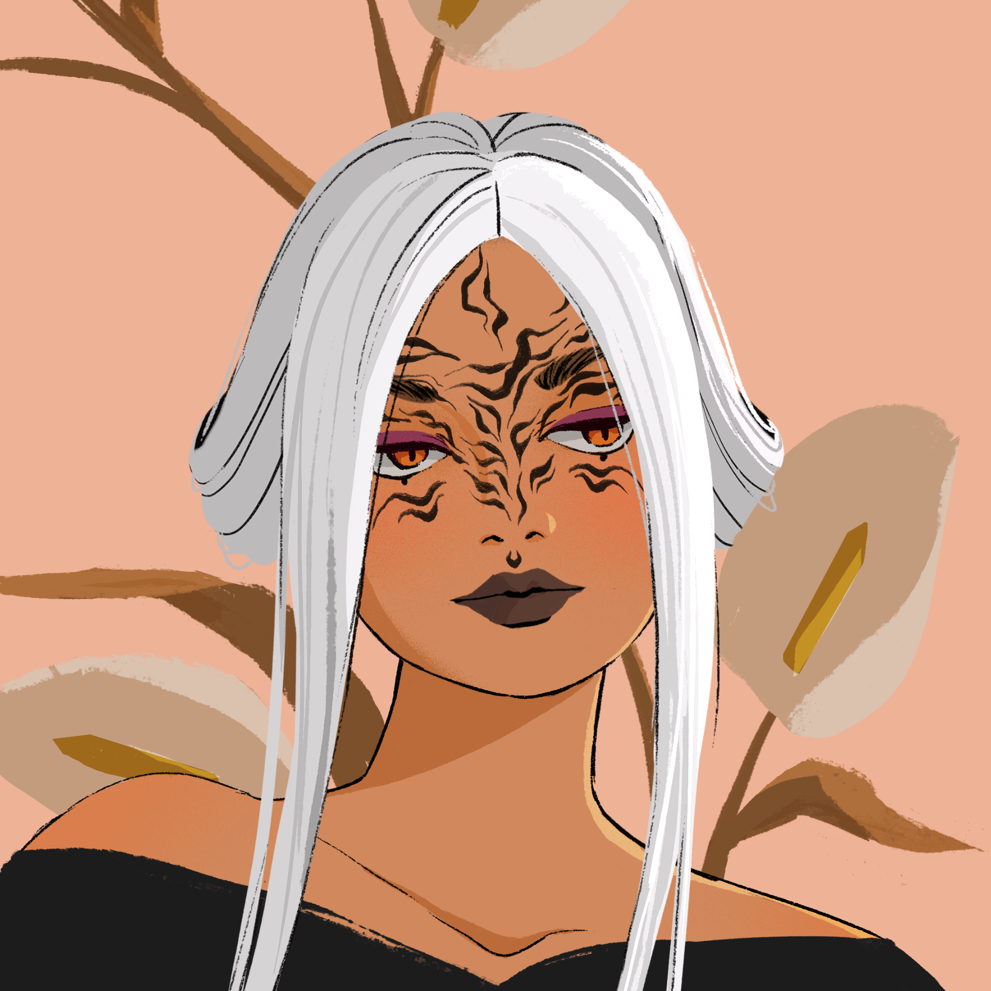 a portrait of Thera quarrel