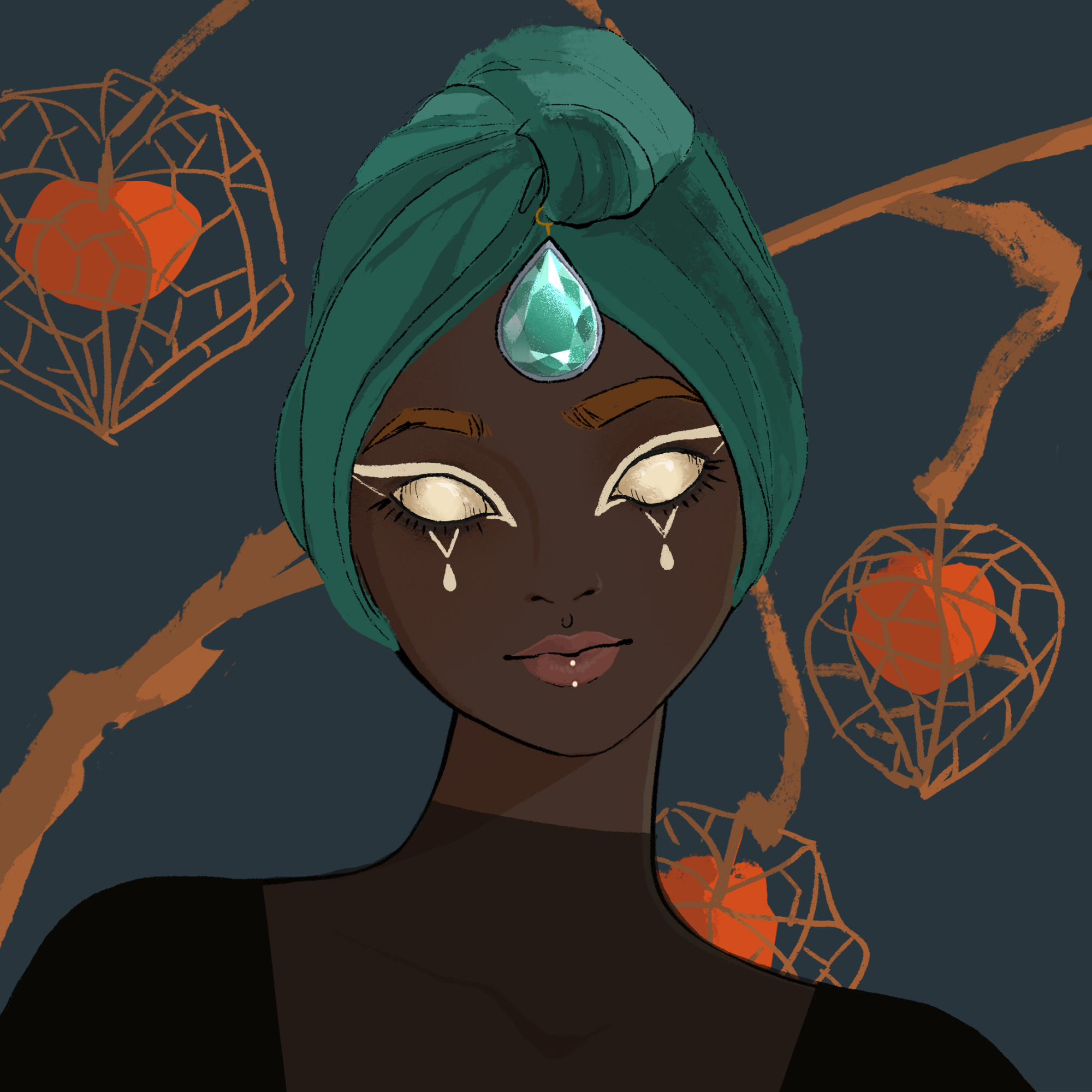 a portrait of Daphne the delicate