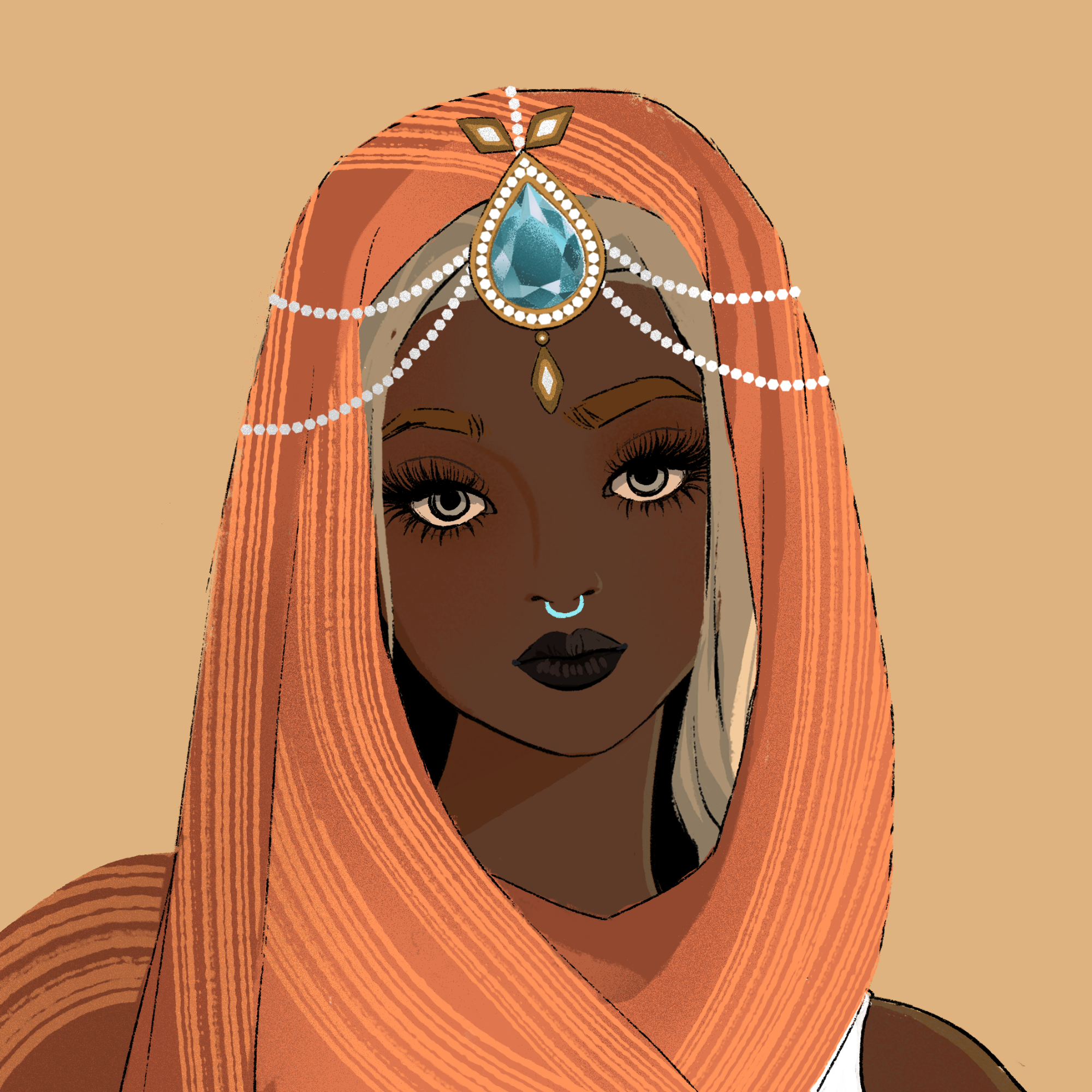 a portrait of Mademoiselle rose