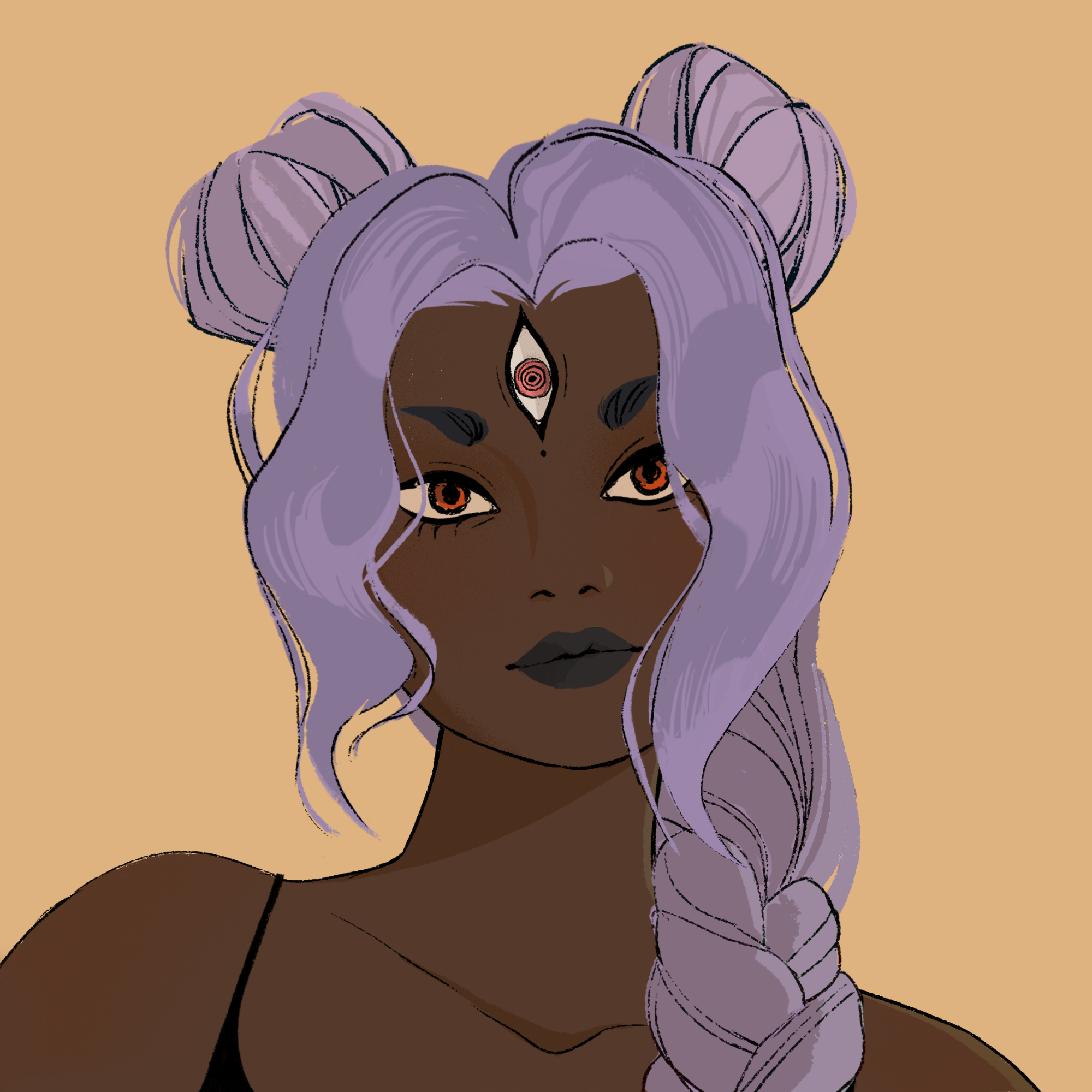 a portrait of Muria of the wilds