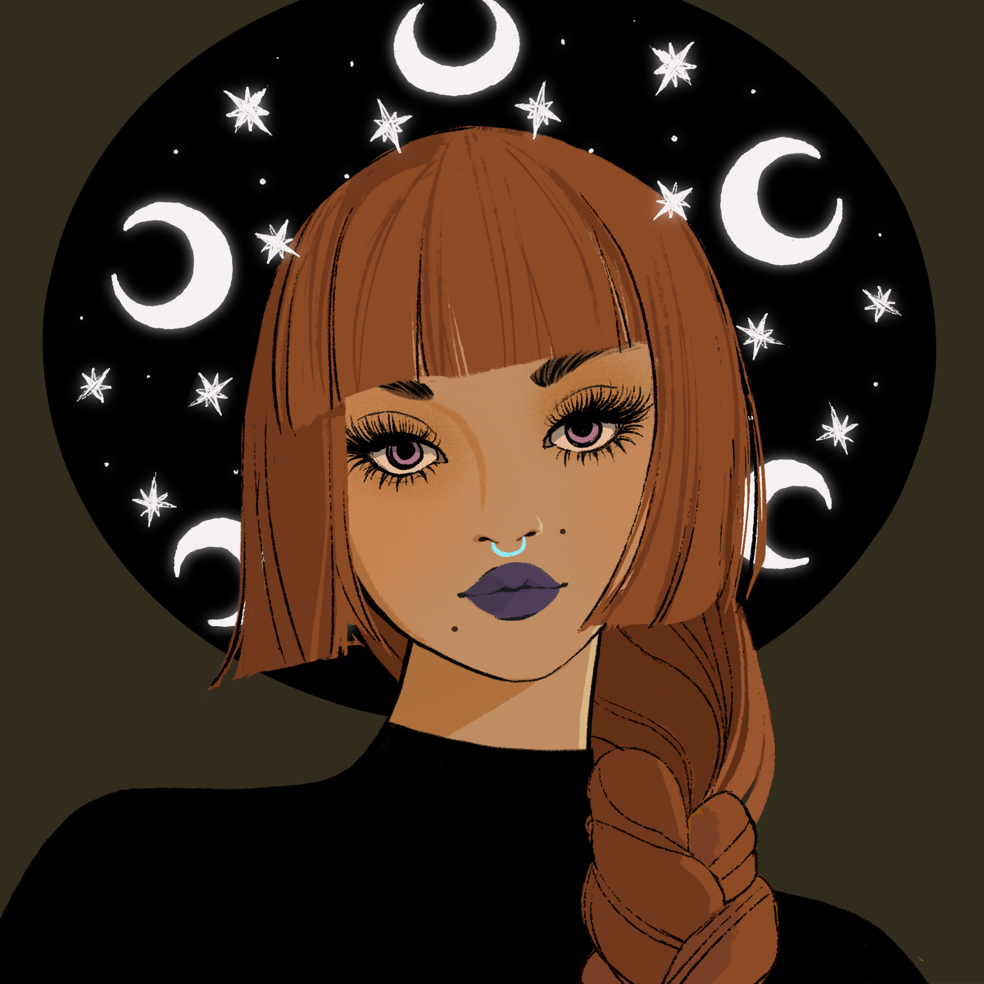 a portrait of Pepper the spiced